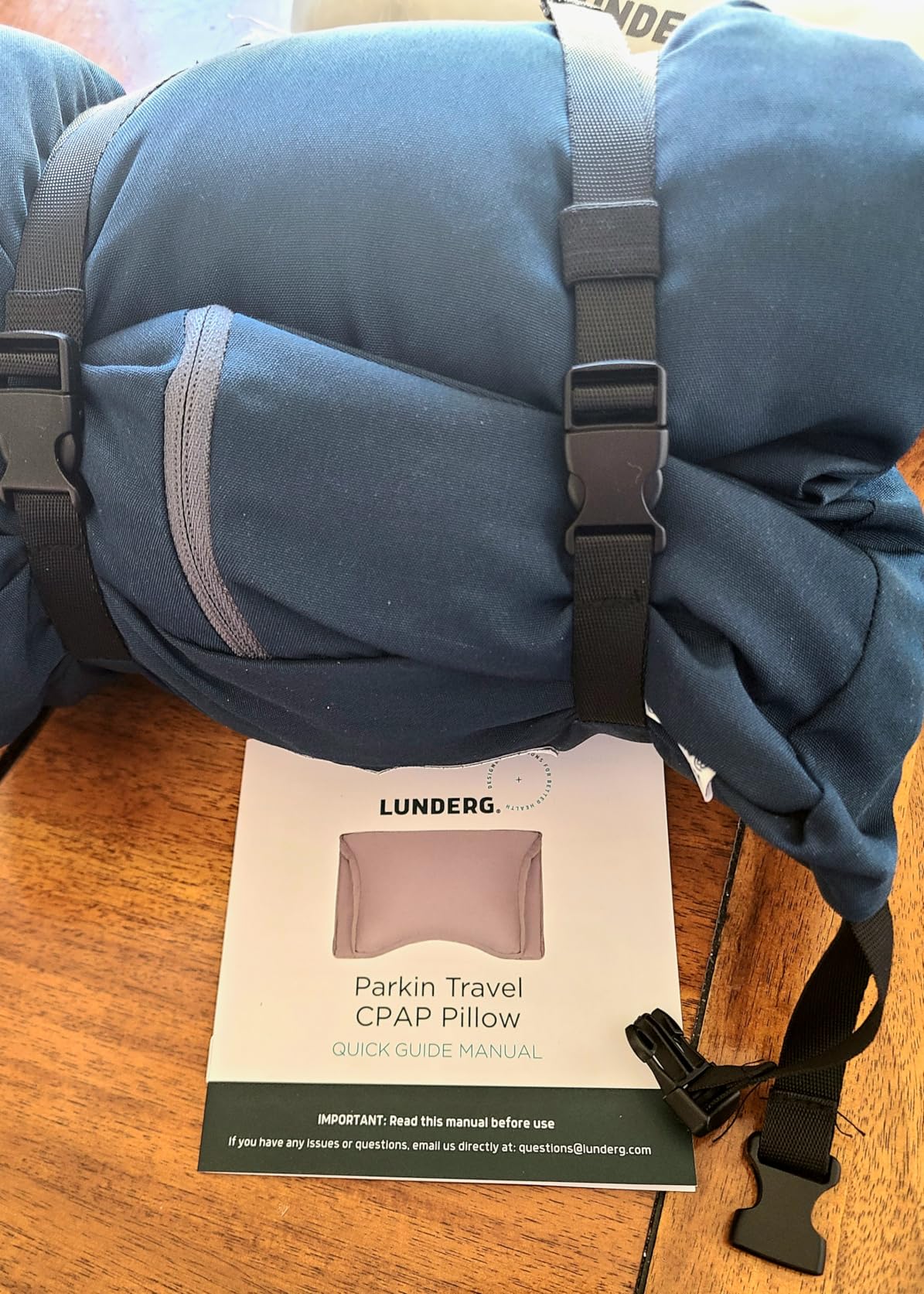 Lunderg Parkin CPAP Pillow for Side & Back Sleepers - The Only Down Alternative with Adjustable Filling & 100% Cotton Case - Reduce Air Leaks & Mask Pressure for Better Sleep - Works with All Masks customer photo 2