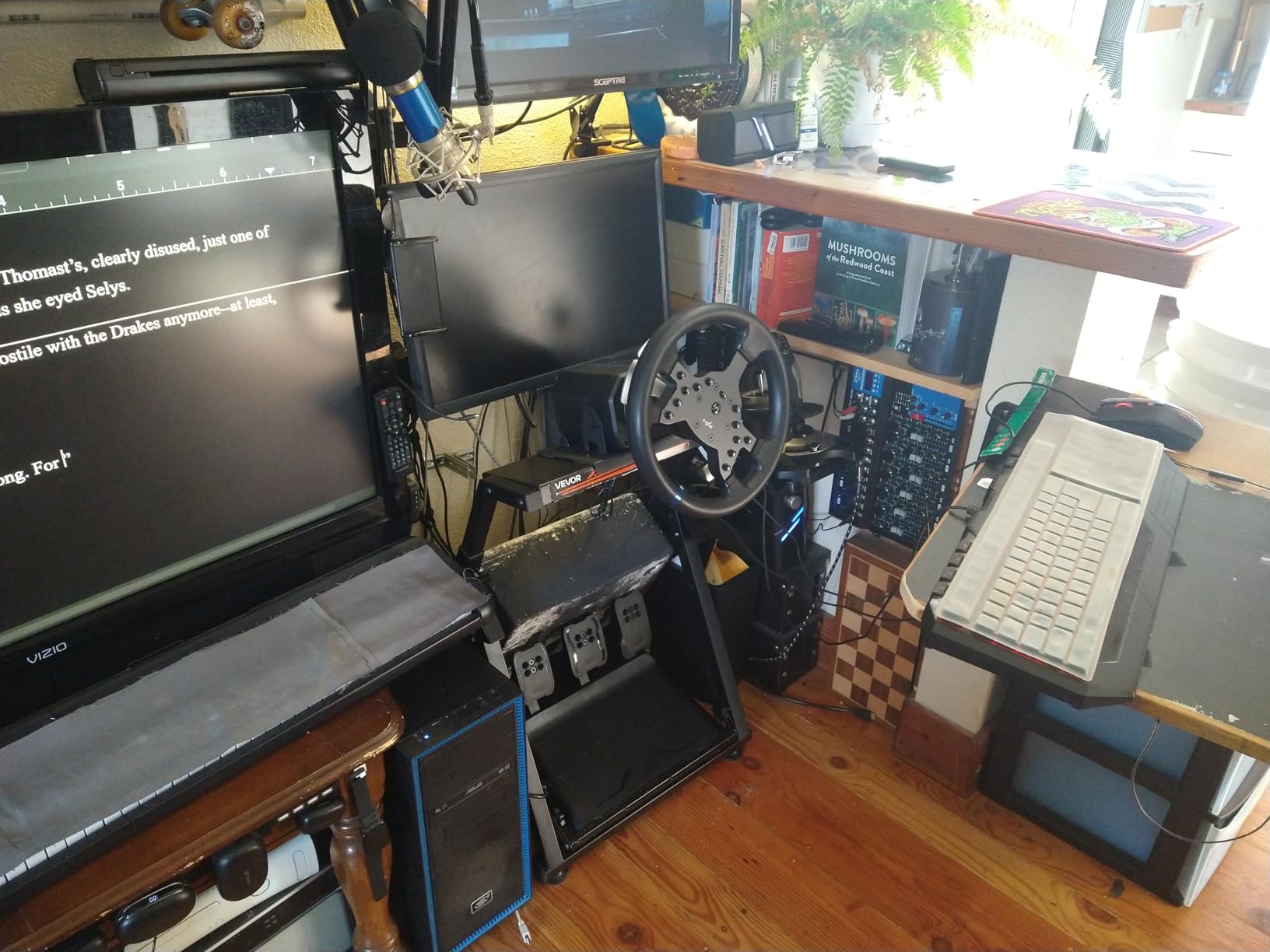VEVOR Racing Wheel Stand, Adjustable & Foldable Simulator Stand for Logitech G923 G920 G29 G27, Thrustmaster T300RS TX F458 T500RS T3PA-PRO(F1/GT) Gaming Cockpit,Pedals Simulator NOT Included,Compact customer photo 1