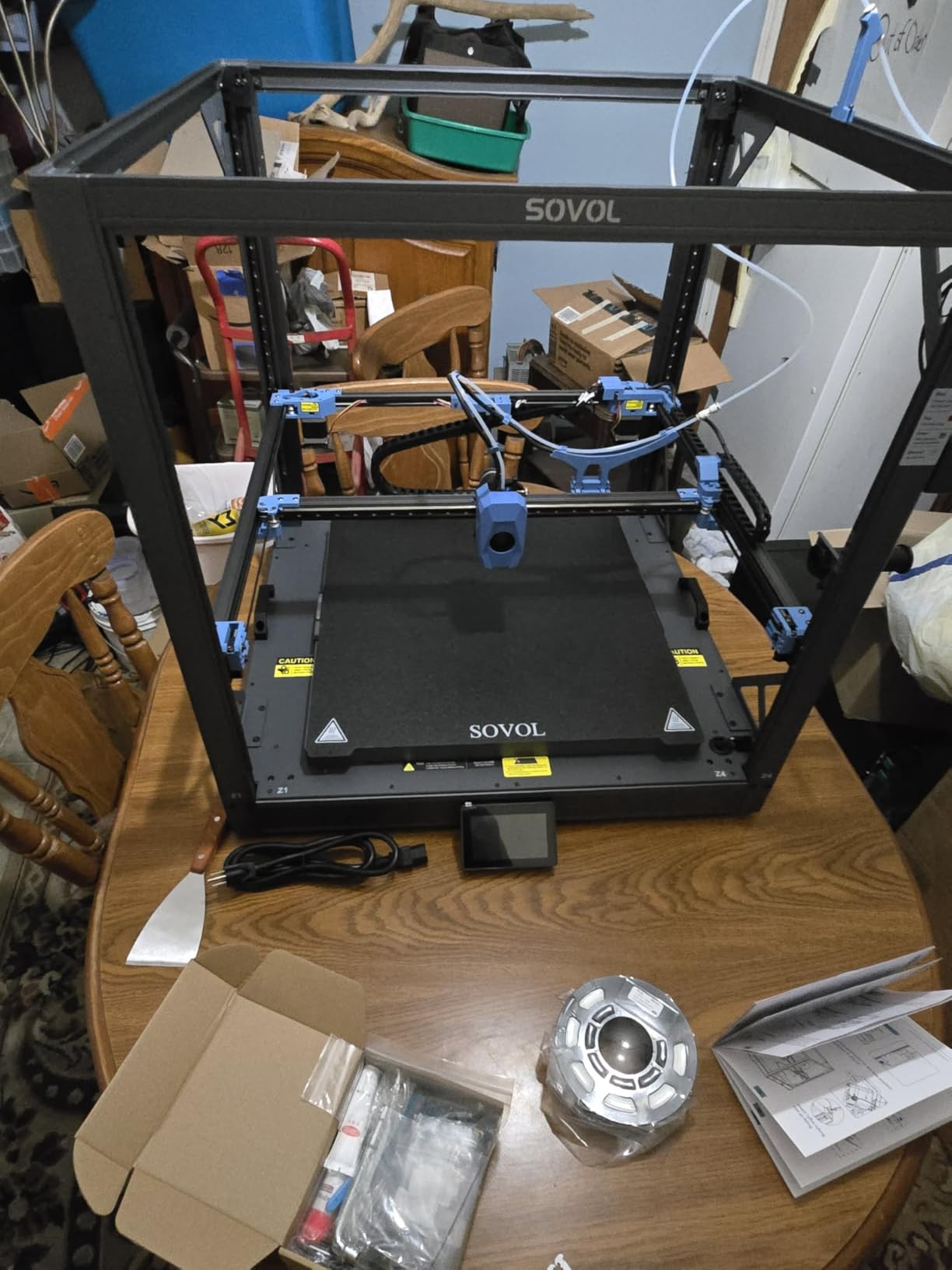 Sovol SV08 MAX CoreXY 3D Printer, Voron 2.4 Open Source 700mm/s High Speed 3D Printers, with Eddy Current Sensor Leveling, XYZ Full Linear Rails and Camera, Larger Build Volume 19.7x19.7x19.7in customer photo 1