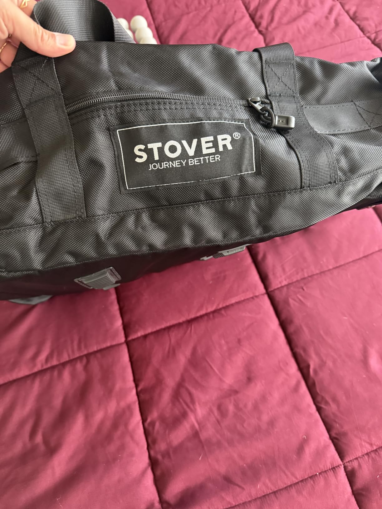 STOVER 45/80/100L Rolling Duffel Bag with Wheels, X-Large Durable Travel Duffle + Toiletry Bag, Heavy Duty, Packable with Shoulder Straps- Use as Luggage or Backpack, Men/Women (Green) customer photo 2