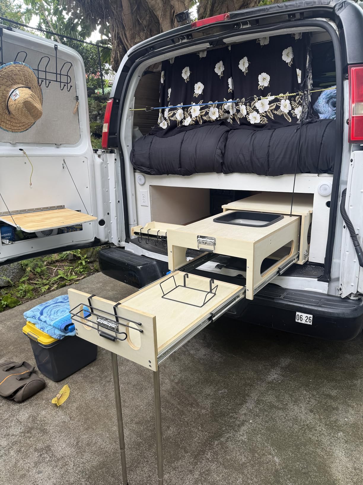 Overland Kitchen Slide-Out System, All-in-One Camp Kitchen Box with Sink, Chopping and Cooking, Right Side, Folding Camping Table for SUV, Overlanding, Car Camping, 1-Minute Setup customer photo 1