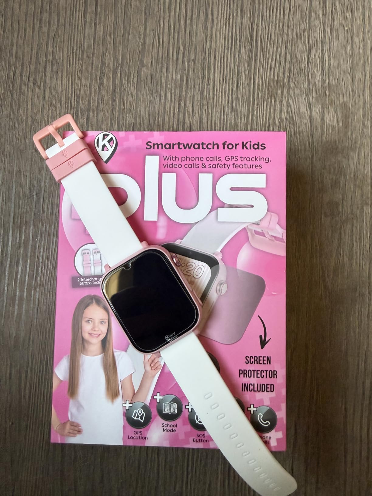 Kipywatch Smartwatch for Kids - Watch with GPS Tracker, Video & Voice Call | 4G Kids Phone Watch, Parental App, Low Subscription - Safety Alert, School Mode - Interchangeable Strap - Back to School Gift customer photo 1
