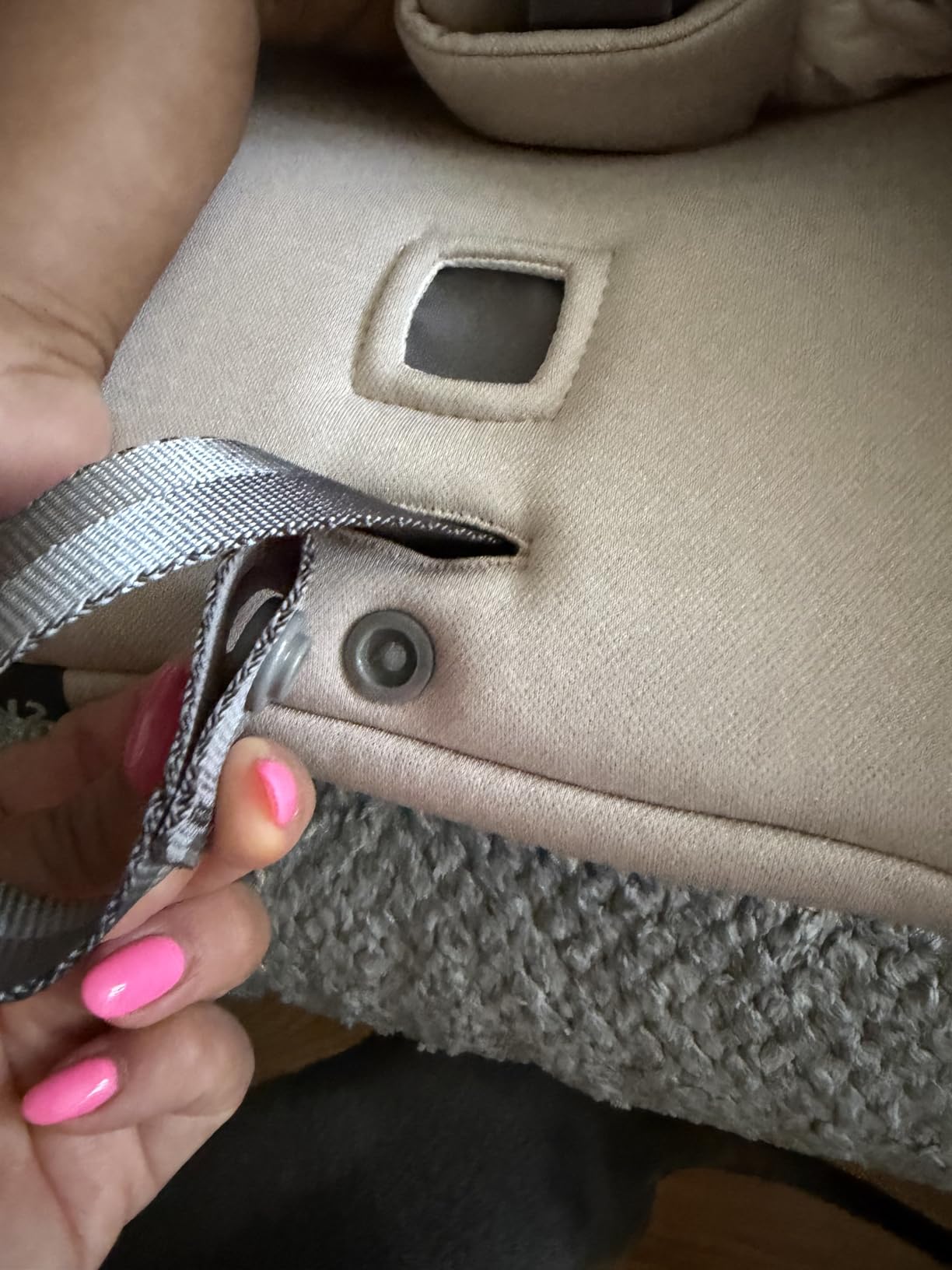 UPPAbaby Aria V2 Lightweight Infant Car Seat - Load Leg + Anti-Rebound Panel, Callum (Stone Blue) customer photo 2