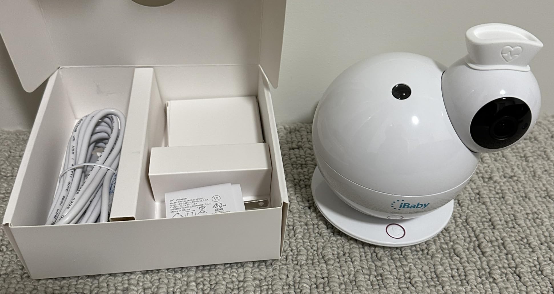 iBaby i7 Contactless Baby Breathing Monitor, Wellness Baby Monitor: Track Breathing, Sleep Pattern - 1080p WiFi Camera, 360 View, Night Vision, 2-Way Audio, Cry & Safety Alerts, Wall Mount customer photo 1