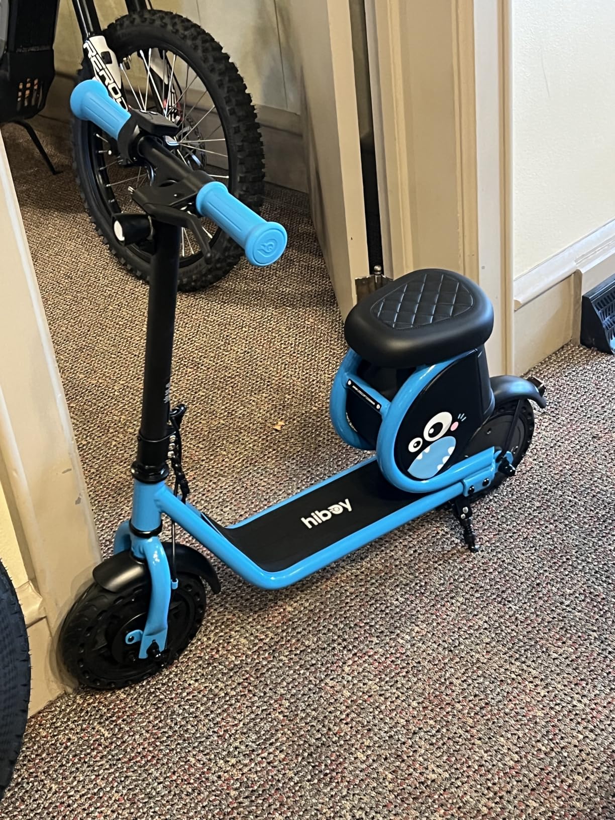 Hiboy JoyHaul Electric Scooter for Kids Ages 4-9, with Seat, UL 2272 Certified, 100W Motor, 5 Miles Range, 9.3 MPH, LED Lights, Under-Seat Storage & Front Brake customer photo 1