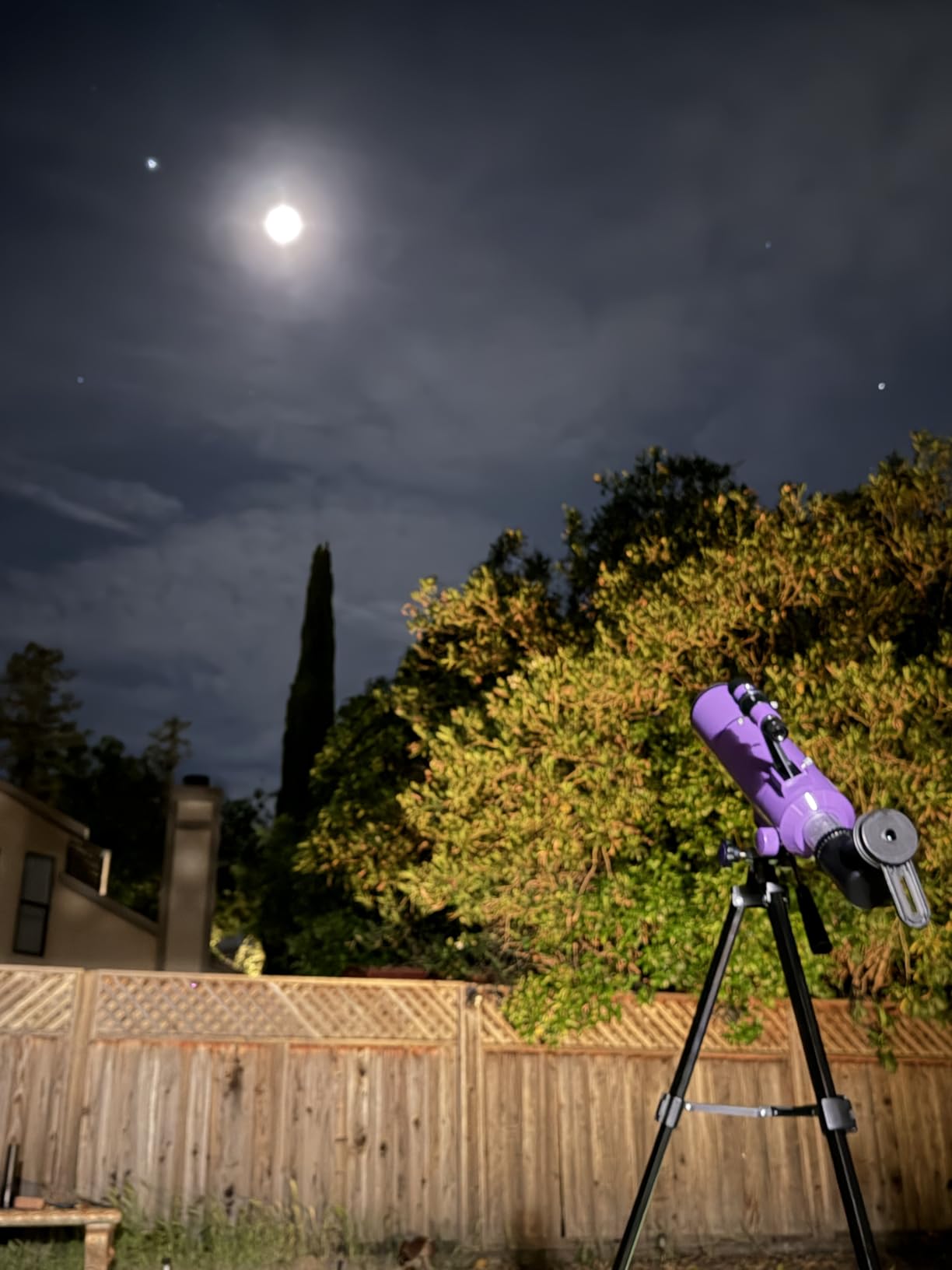 Dianfan Telescope for Kids & Adults, 80mm Aperture 500mm Astronomical Professional Telescope for Adults High Powered, Portable Travel Telescopes for Beginners with Tripod & Adapter, Stickers, Backpack customer photo 2