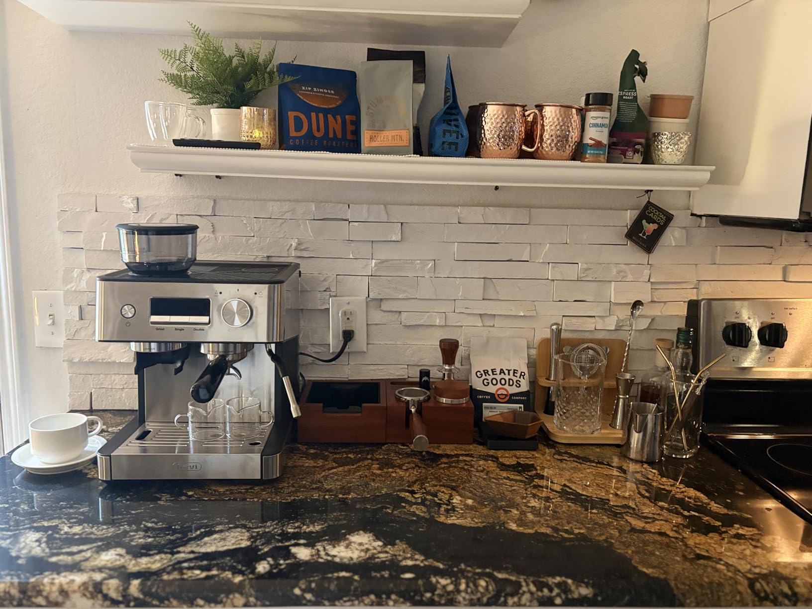 Gevi Dual Boiler Espresso Machine with Built-in Grinder, 58mm Commercial Portafilter, Barista Steam Wand, 31 Grind Settings, Stainless Steel customer photo 2