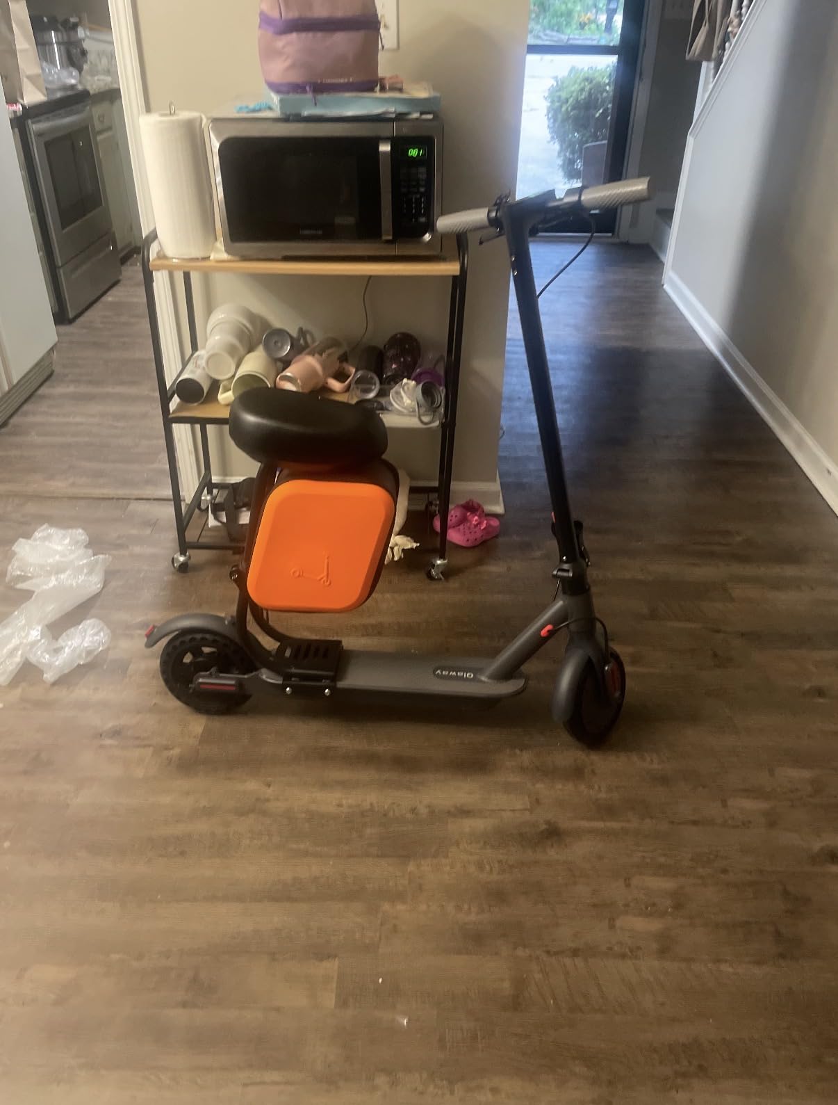 Qlaway Electric Scooter with Seat for Adults, 8.5