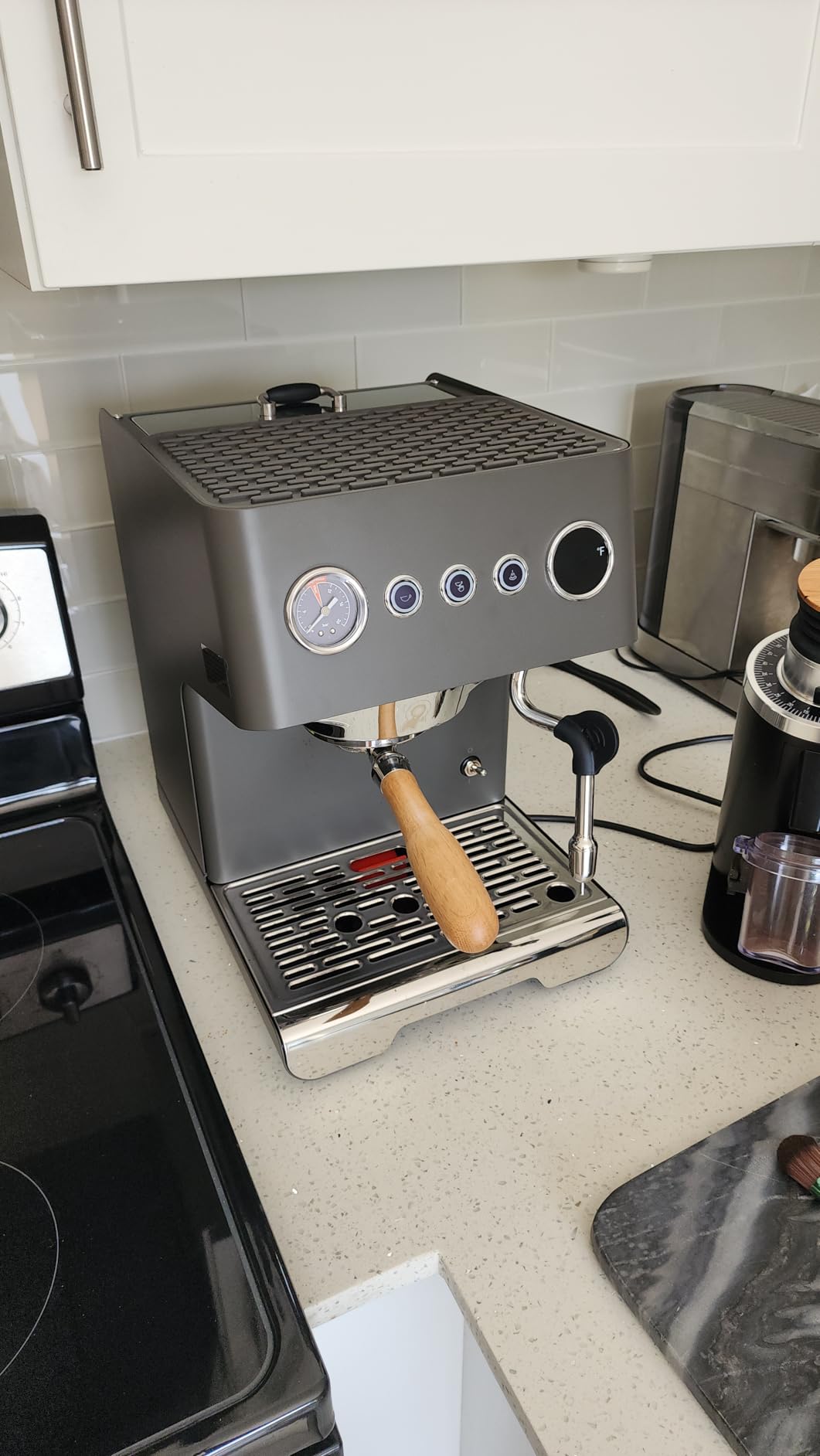 Gemilai G3028A Espresso Machine, 15 Bar Professional Coffee Maker with Adjustable Pressure & Automatic Milk Frother, Dual PID & 550ml Boiler customer photo 1