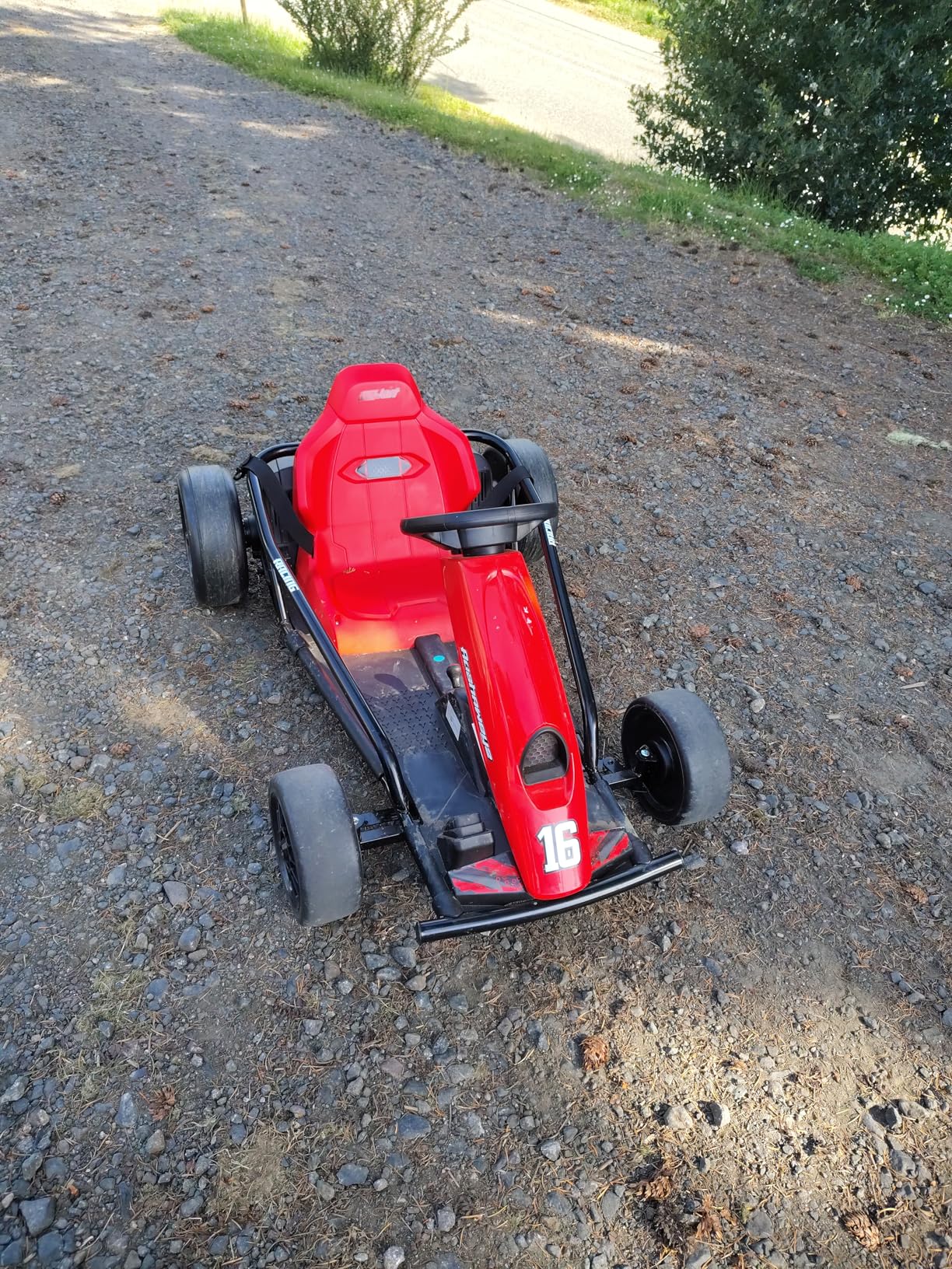 Electric Drift Go Kart for Kids 8-12, 24V Battery, 360W Motor, Reinforced Wear-Proof Rear Wheels, 3 Unique Colors, 8.1MPH High Speed, 154lbs Capacity, Drift Ride On Car Toy (Red) customer photo 1