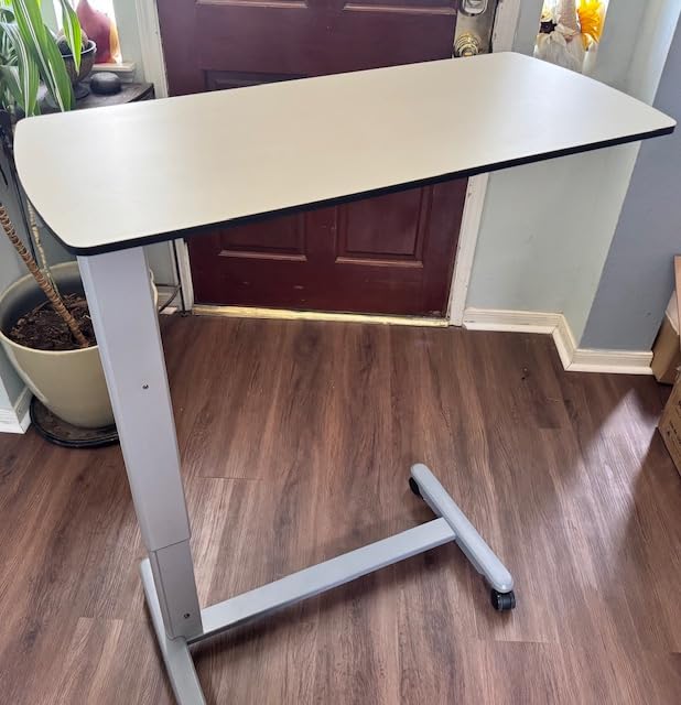 EUREKA ERGONOMIC Overbed Table with Wheels, 35.4