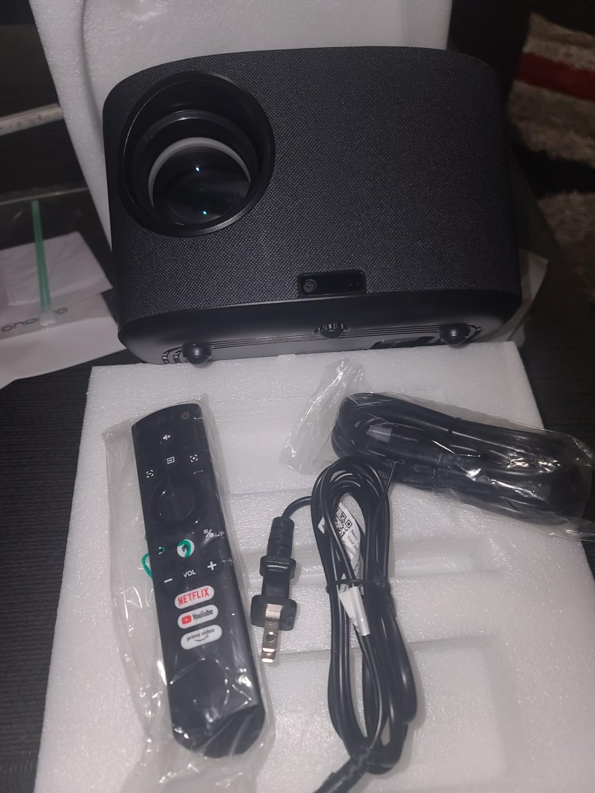 Outdoor-Projector-4K with WiFi and Bluetooth: [3500 Bright/60W Dolby Audio/Official Licensed Apps], Smart-Projector with AI Auto Focus, ONOAYO ONO5Pro 2.0 Movie Projector for Indoor/Outdoor 2026 New customer photo 2