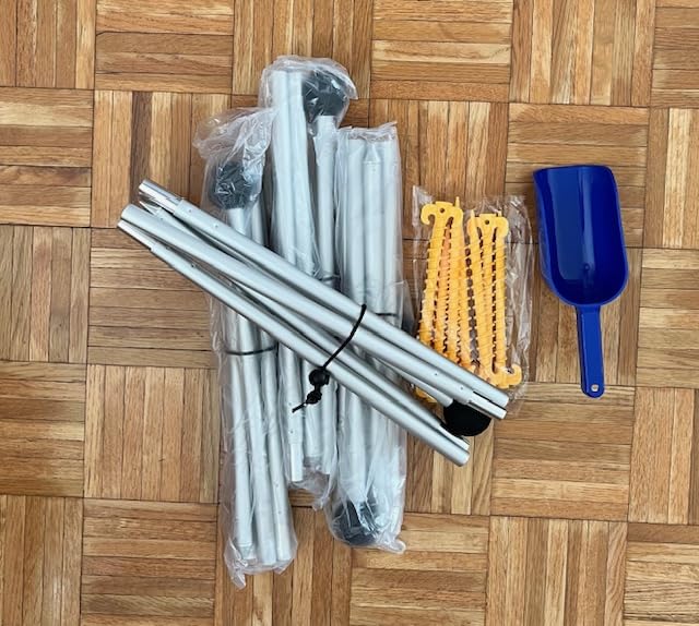 Purebox Beach Tent Sun Shelter - 10x10FT Beach Shade Canopy UPF50+ Protection Easy Setup, with 8 Sandbags, 4 Stability Poles, Sand Shovel, Ground Spikes, Outdoor Shade for Sand, Camping, Fishing customer photo 2