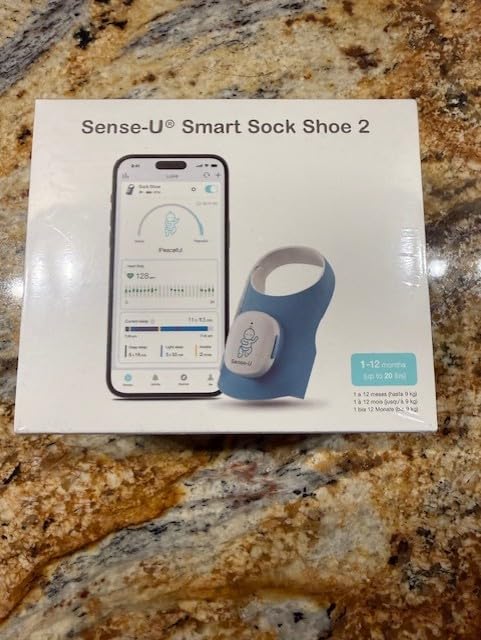 Sense-U Smart Sock Shoe 2 Baby Monitor - Tracks Heart Rate & Sleep Patterns with Transmissive PPG Foot Sensor, for 1-12 Months customer photo 2