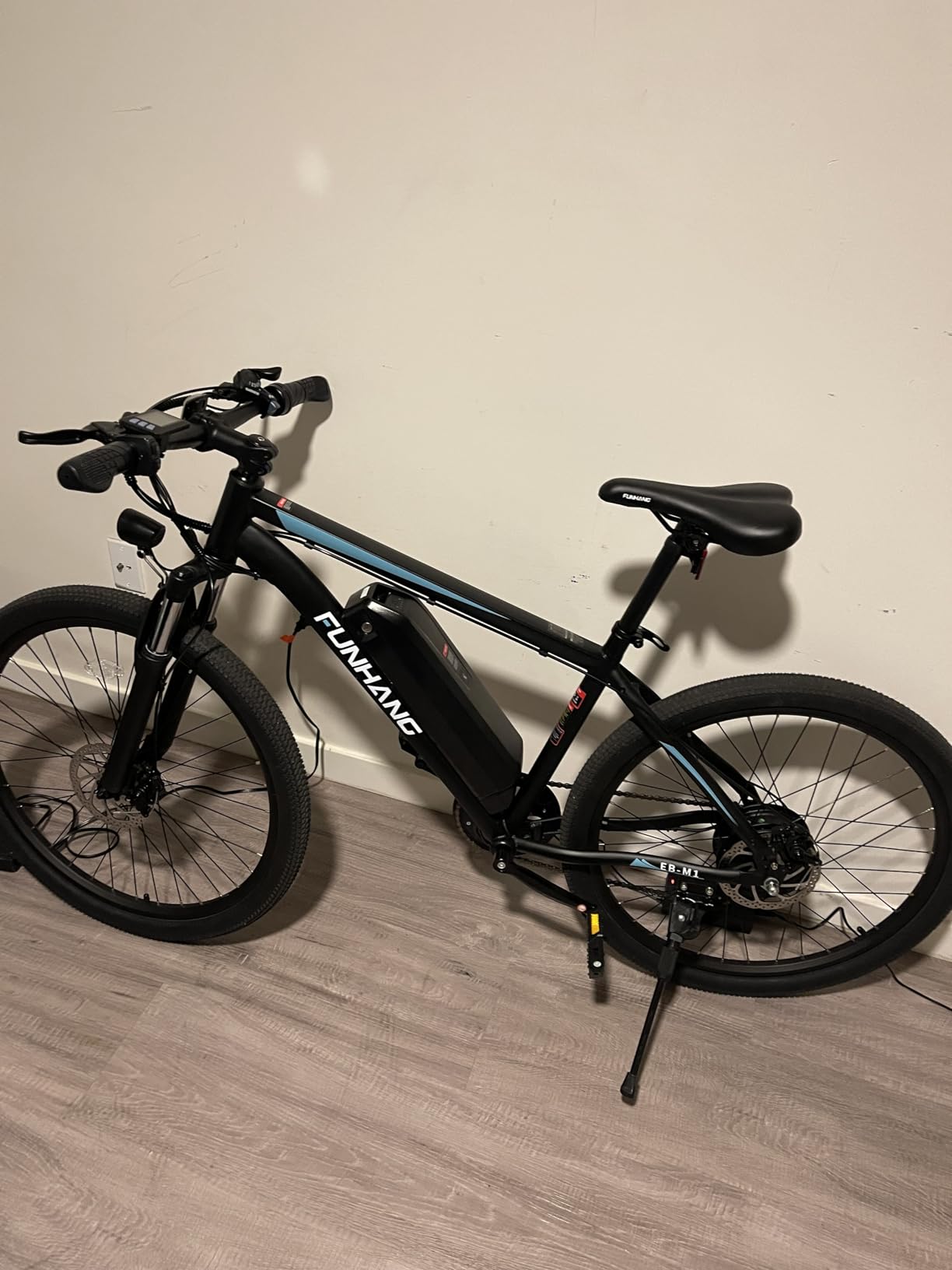 Funhang Electric Bike for Adults, 1000W Peak Ebike, 50Miles 20MPH Electric Mountain Bike, 26