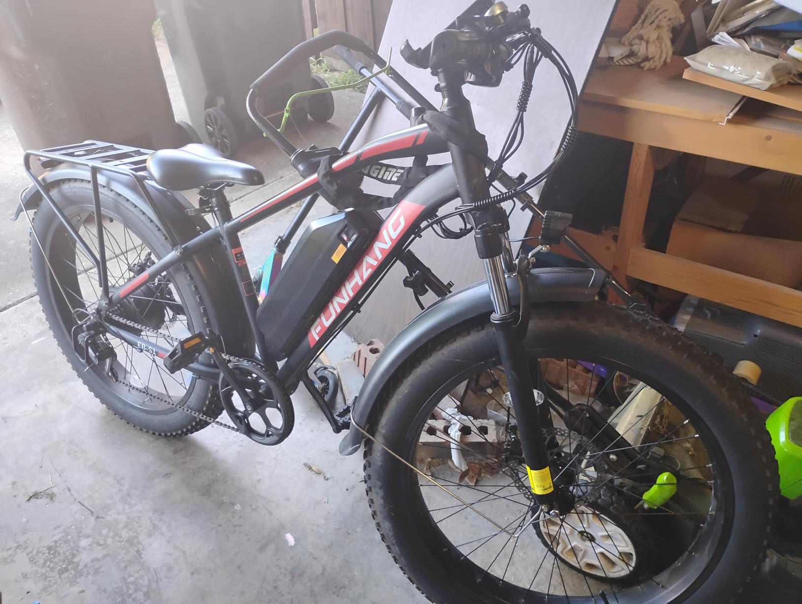 Funhang Electric Bike for Adults, 1000W Peak Ebike, 20MPH 60Miles Electric Mountain Bike, 26
