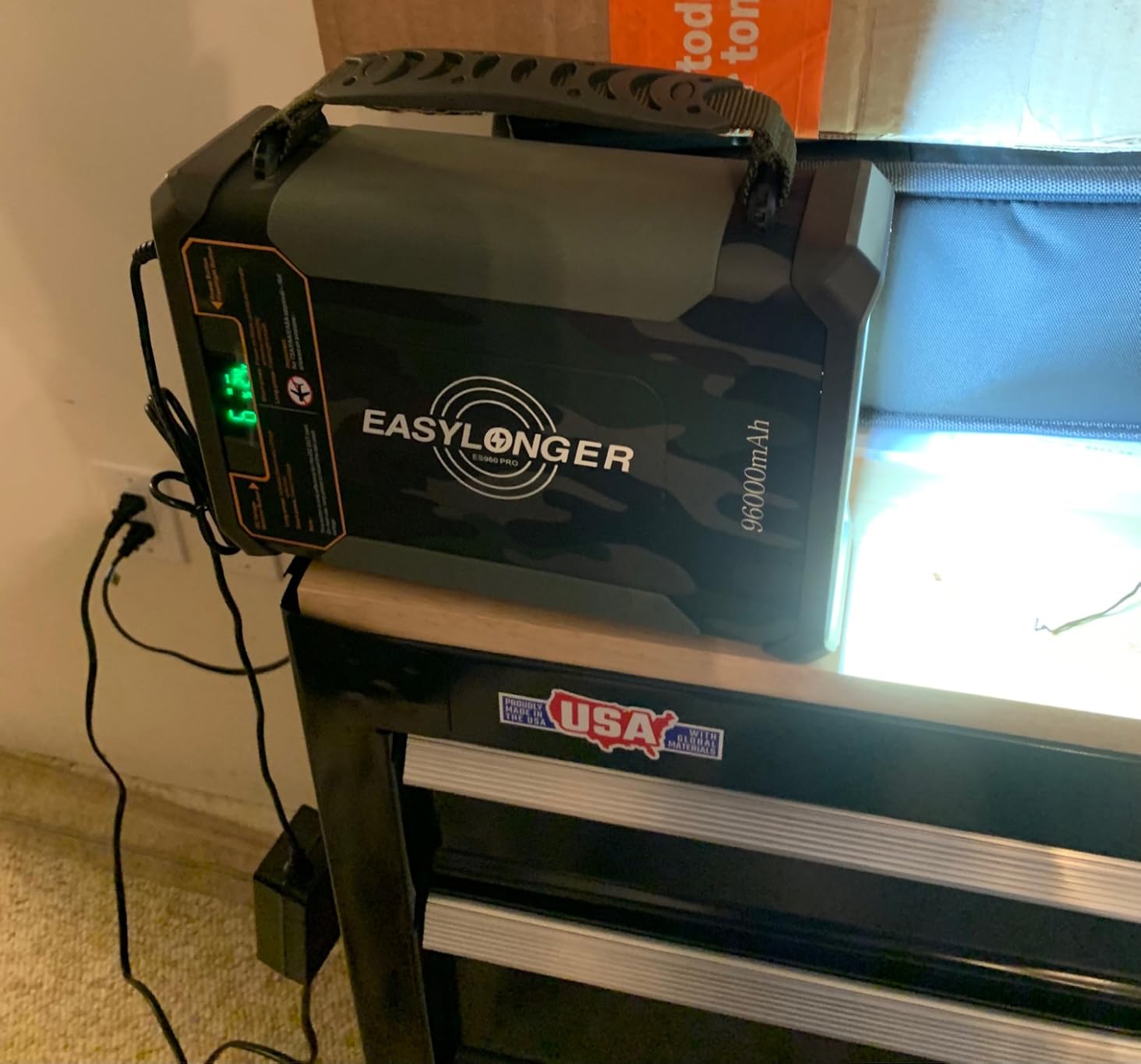 EASYLONGER ES960 PRO CPAP Battery Pack 297.6Wh High Capacity CPAP Power Supply for Camping, Portable Power Station for ResMed AirSense 11/10, AirCurve 11/10, AirMini, Luna TravelPAP, DreamStation customer photo 2