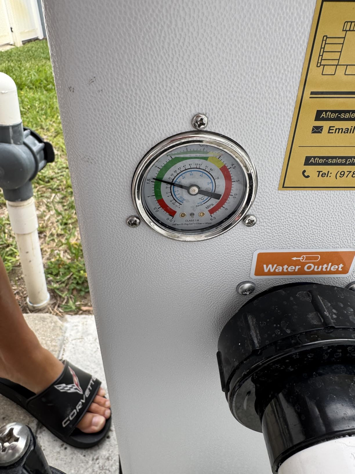 H5 Swimming Pool Heat Pump 18,000BTU 5,000 Gal High Efficiency COP4.1 Energy Save 45% Above Smart WiFi Control 110V customer photo 1