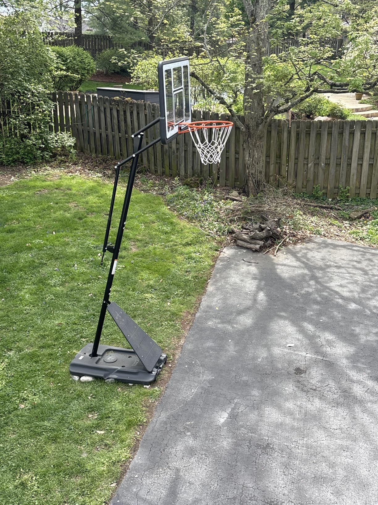 AWII SPORT Basketball Hoop Outdoor 40&44&48 Inch Impact Backboard, 5.3-10FT Height Adjustable Basketball Hoop Goal System with Portable Wheels for Adults customer photo 2