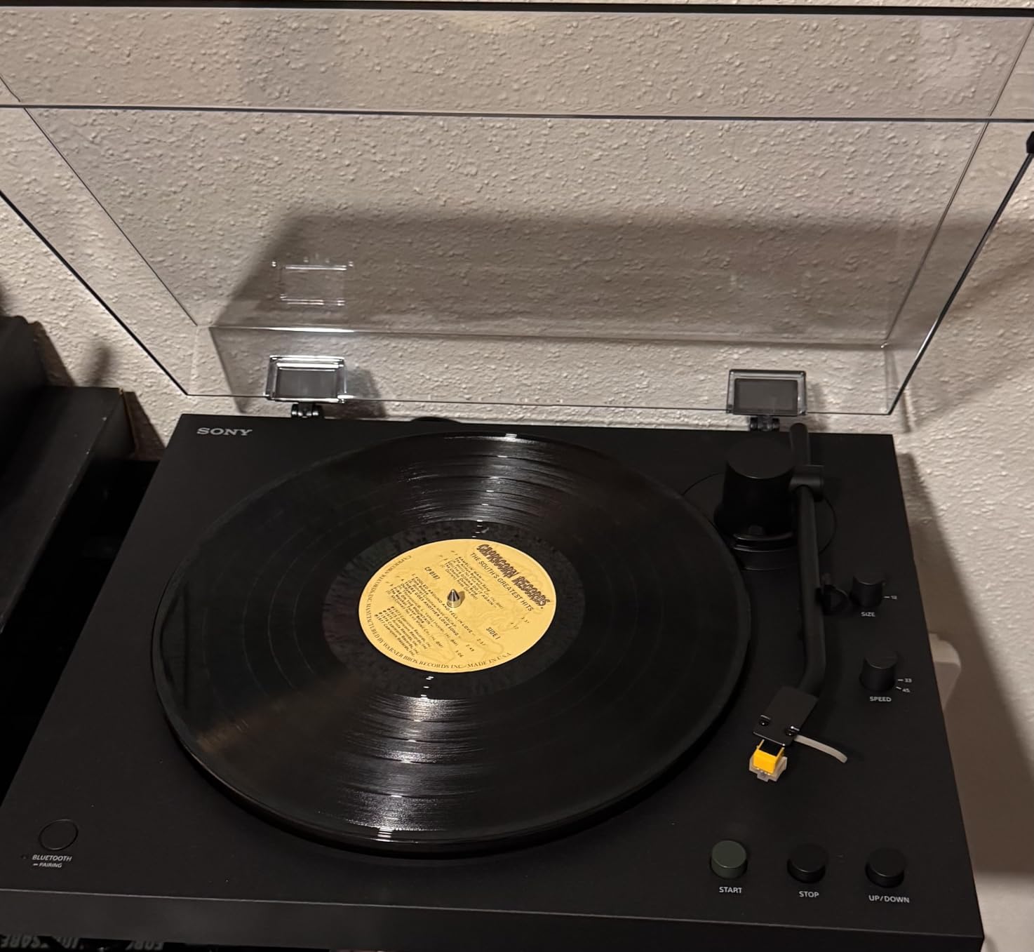 Sony PS-LX5BT Premium Wireless Bluetooth Turntable (2026 Model): Fully Automatic Belt Drive Vinyl Record Player with Built-in Phono EQ and Included Audio Cable, Black customer photo 2