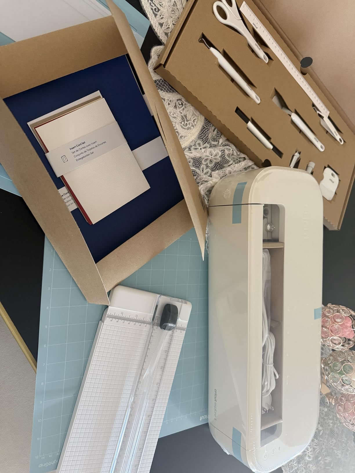 Cricut Explore 5 Essential Bundle + Digital Content, Taupe - Precise Cutting Machine - Works with 100+ Materials - Sleek, Simplified Design customer photo 1