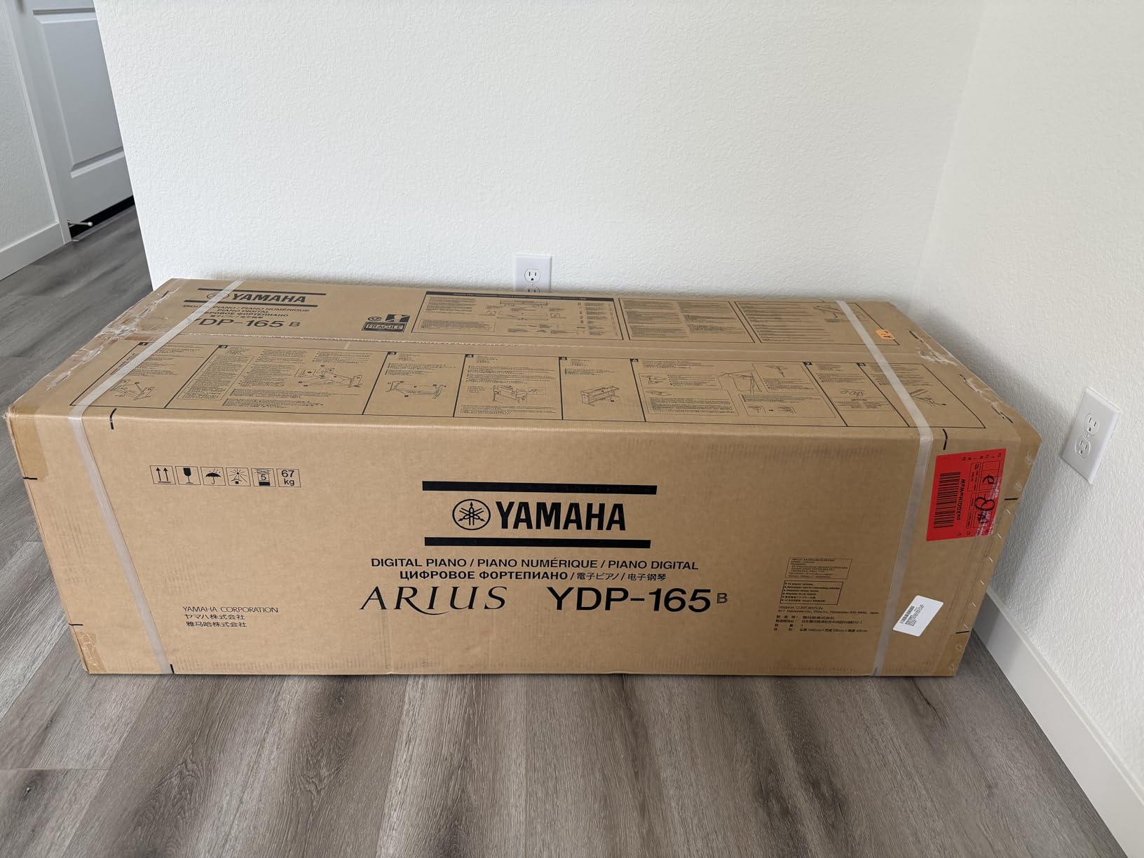 Yamaha YDP105 88-Key Weighted Action Upright Digital Piano for Beginner and Intermediate Players, Dynamic Response, Grand Piano Sound, 3-pedal Unit, Bench Included, White customer photo 2