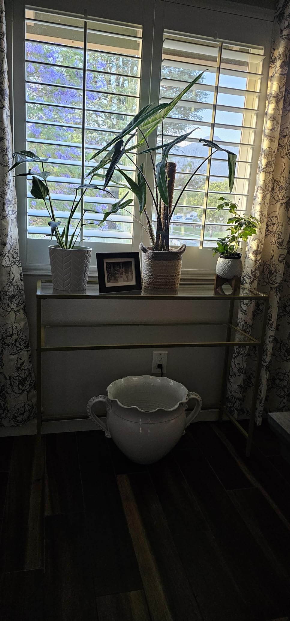 VASAGLE Console Sofa Table, Narrow Entryway Table, 2 Drawers, Open Storage Shelf, Rounded Corners, for Living Room, Boho Style, Oak Beige ULNT016YC01S customer photo 2