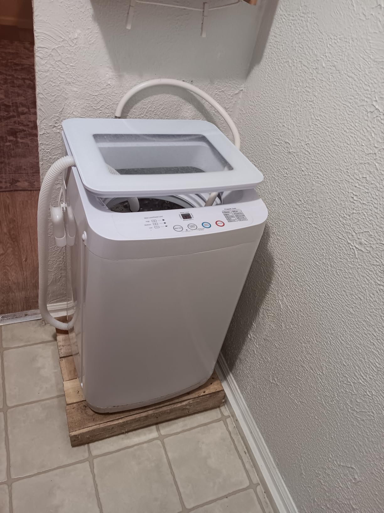 VCJ 17Lbs Portable Washing Machine, Full-Automatic Top Load Washer with 10 Wash Cycles, 3 Water Levels & LED Display, Compact Electric Laundry Washer for Apartment, Dorms, RVs and Camping customer photo 1