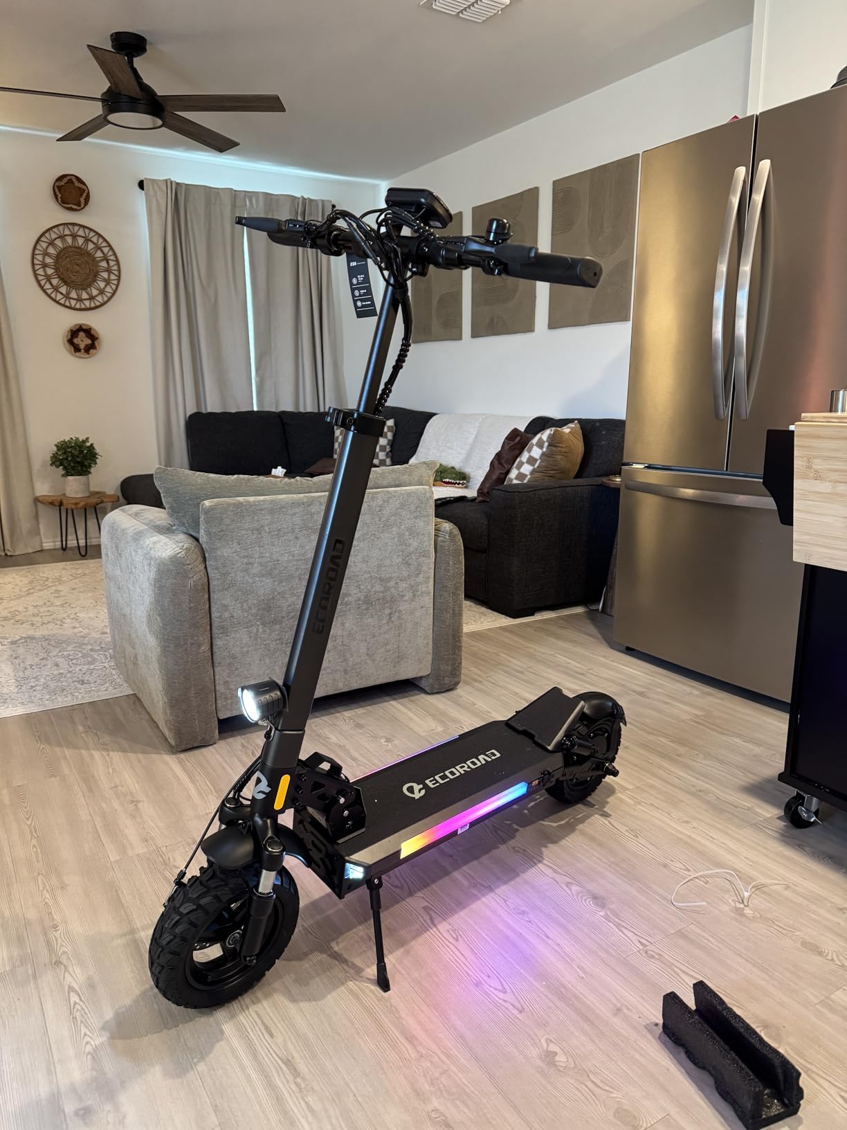 ECOROAD Electric Scooter for Adults, 1000W Peak Motor Up to 31 MPH, 37+ Miles Long Range, 10