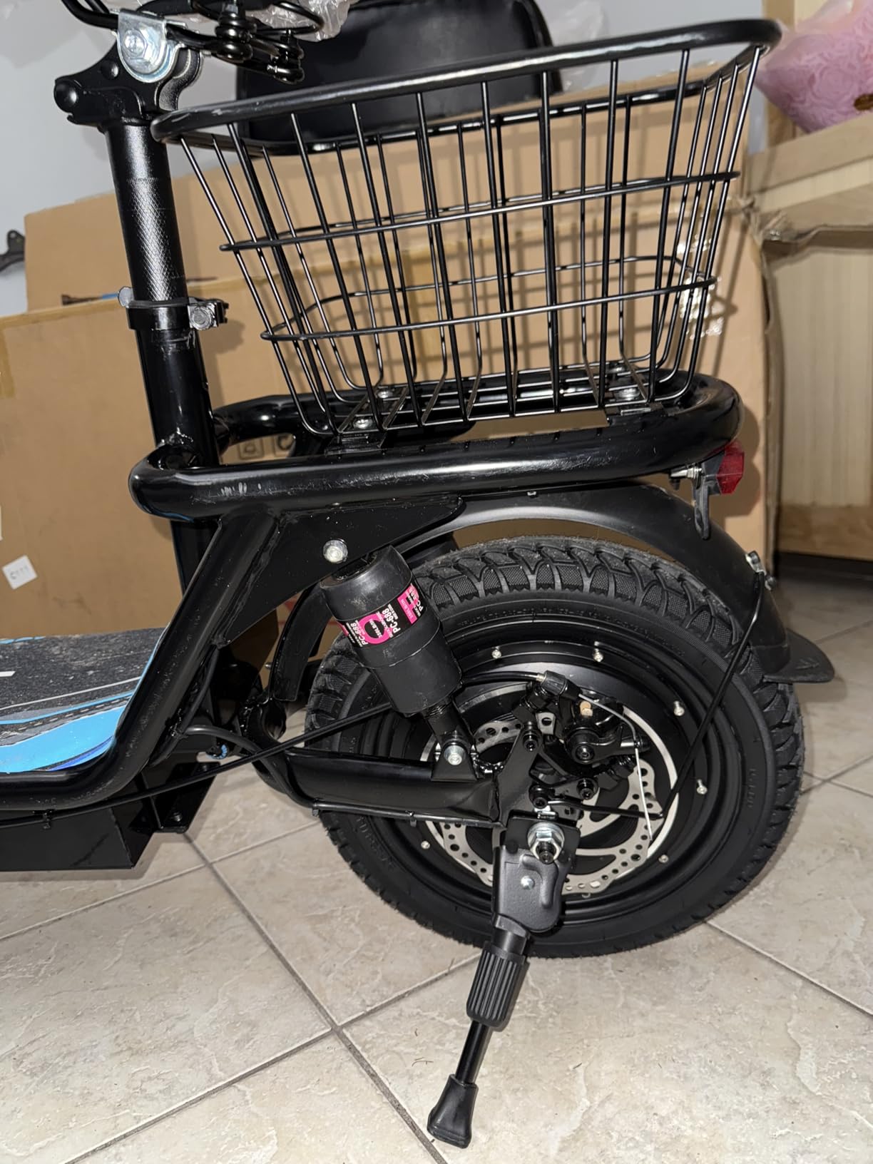 Electric Scooter for Adults, 1000W Peak Motor, 35 Miles of Range Scooter with Seat, 25 MPH Top Speed, 48V 13Ah Battery, Dual Suspension, Foldable E-Scooter with Rear Basket for Cargo, Commuting customer photo 2
