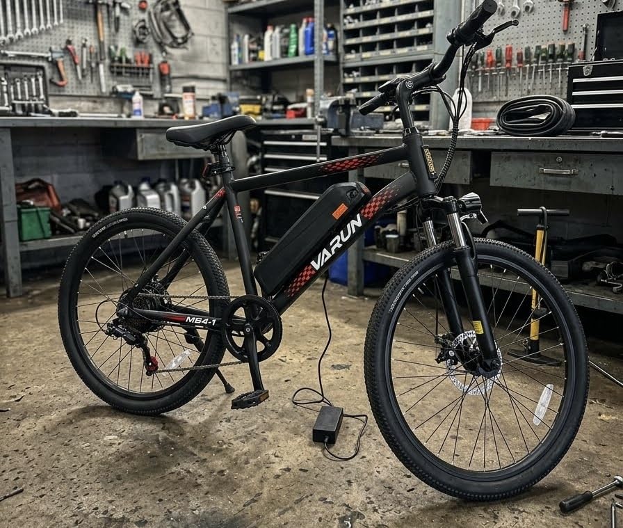 VARUN Electric Bike - 500W Peak Motor, 26