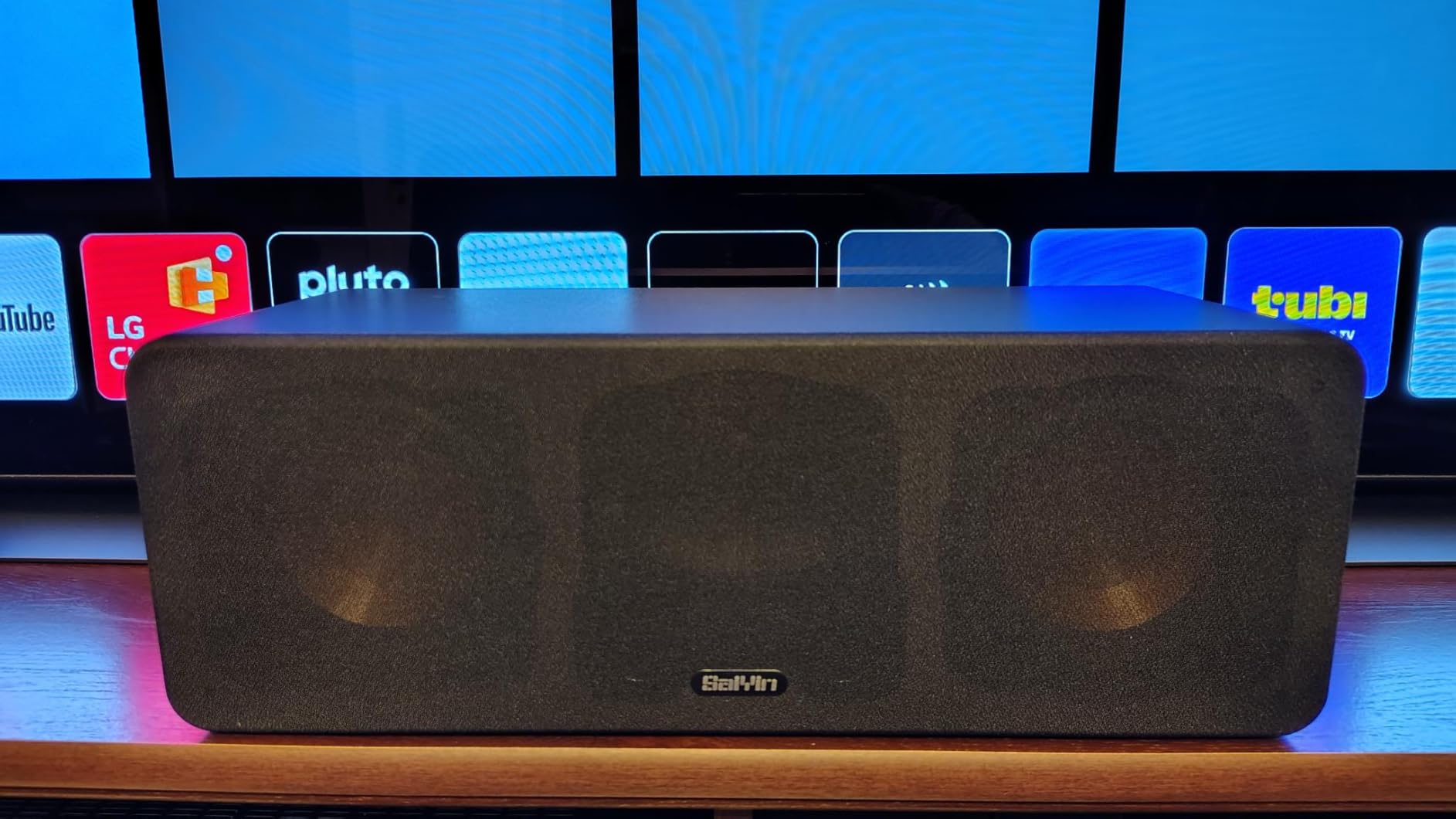 Saiyin Center Channel Speaker for Home Theater Surround Sound System with 5 inch Woofer customer photo 1