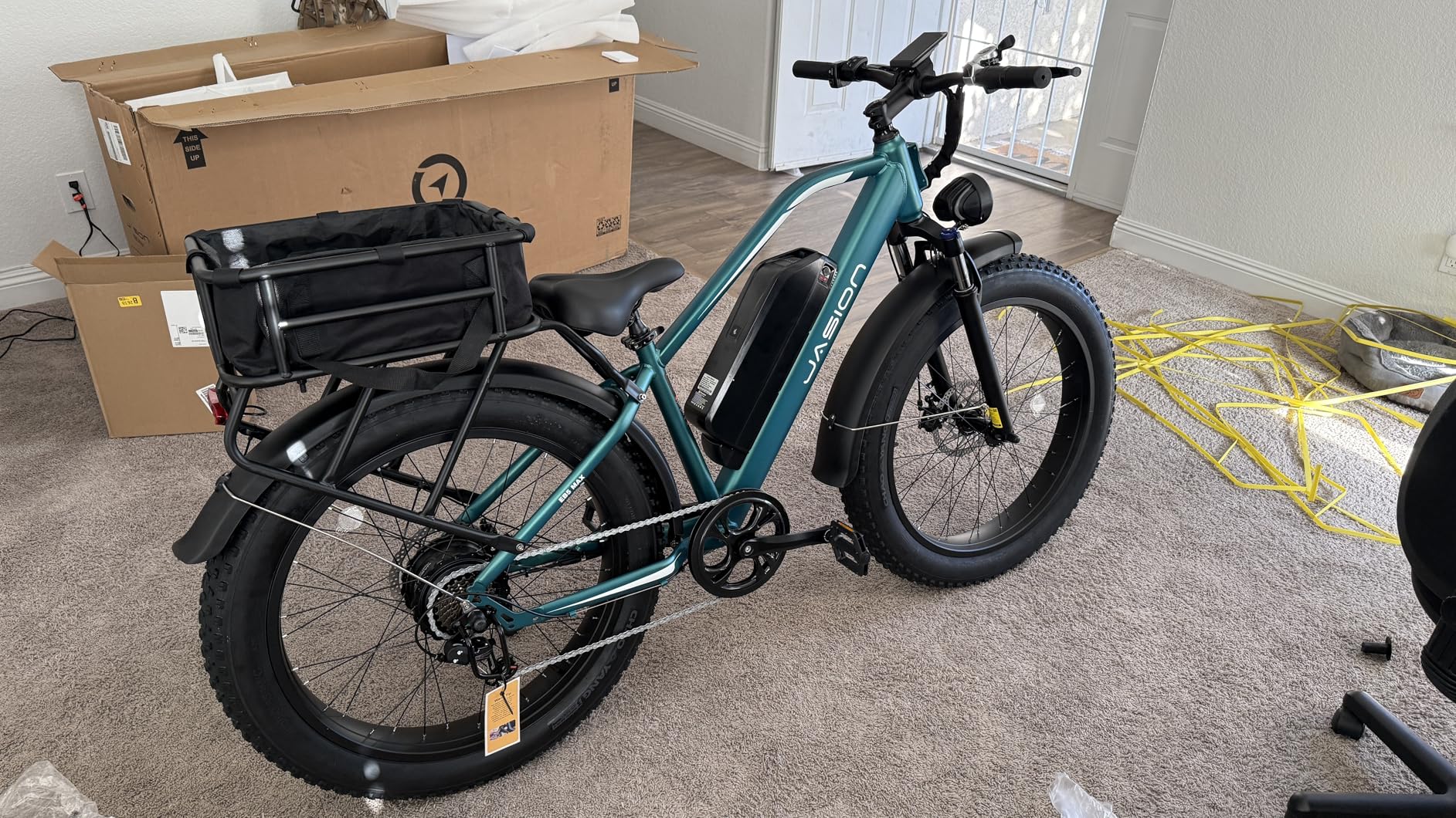 Jasion EB5 Ultra Electric Bike for Adults, Peak 2500W Ebike with 52V 20Ah (1040Wh) Battery, Dual Suspension & Hydraulic Brakes, 26