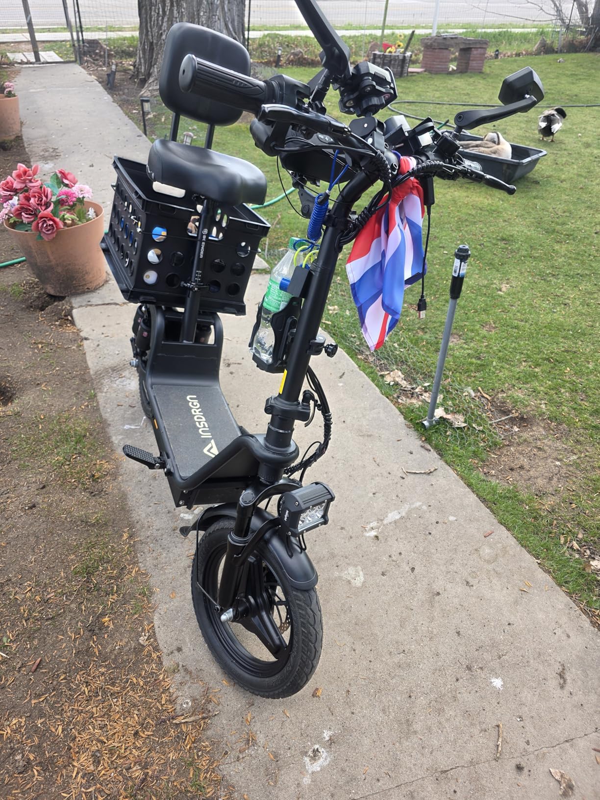 Electric Scooter Adults, 1300W Peak Motor, Electric Scooter with Seat, 48V 13Ah Battery, 14