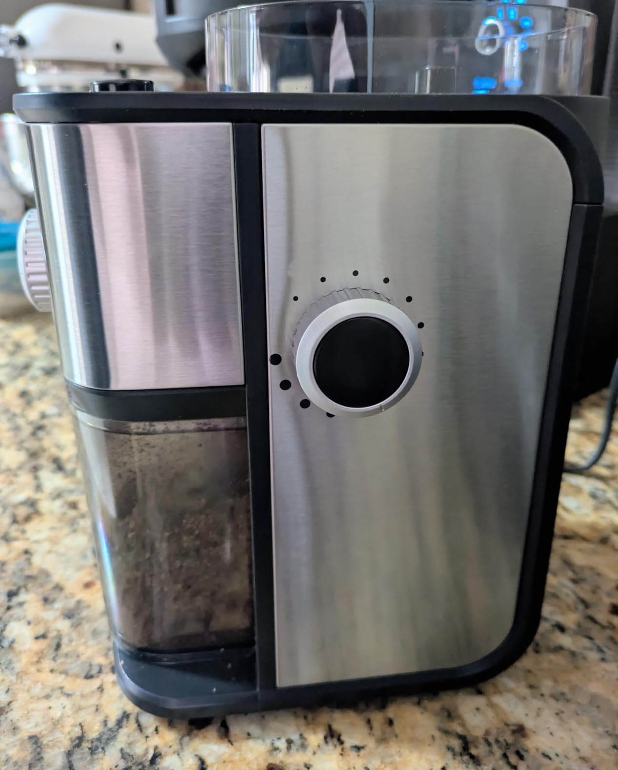 Ollygrin Flat Burr Coffee Grinder Electric, Adjustable Coffee Grinder for Home Use, Compact Coffee Beans Grinder with 14 Grind Settings, 2-12 Cups for Home & Office customer photo 2