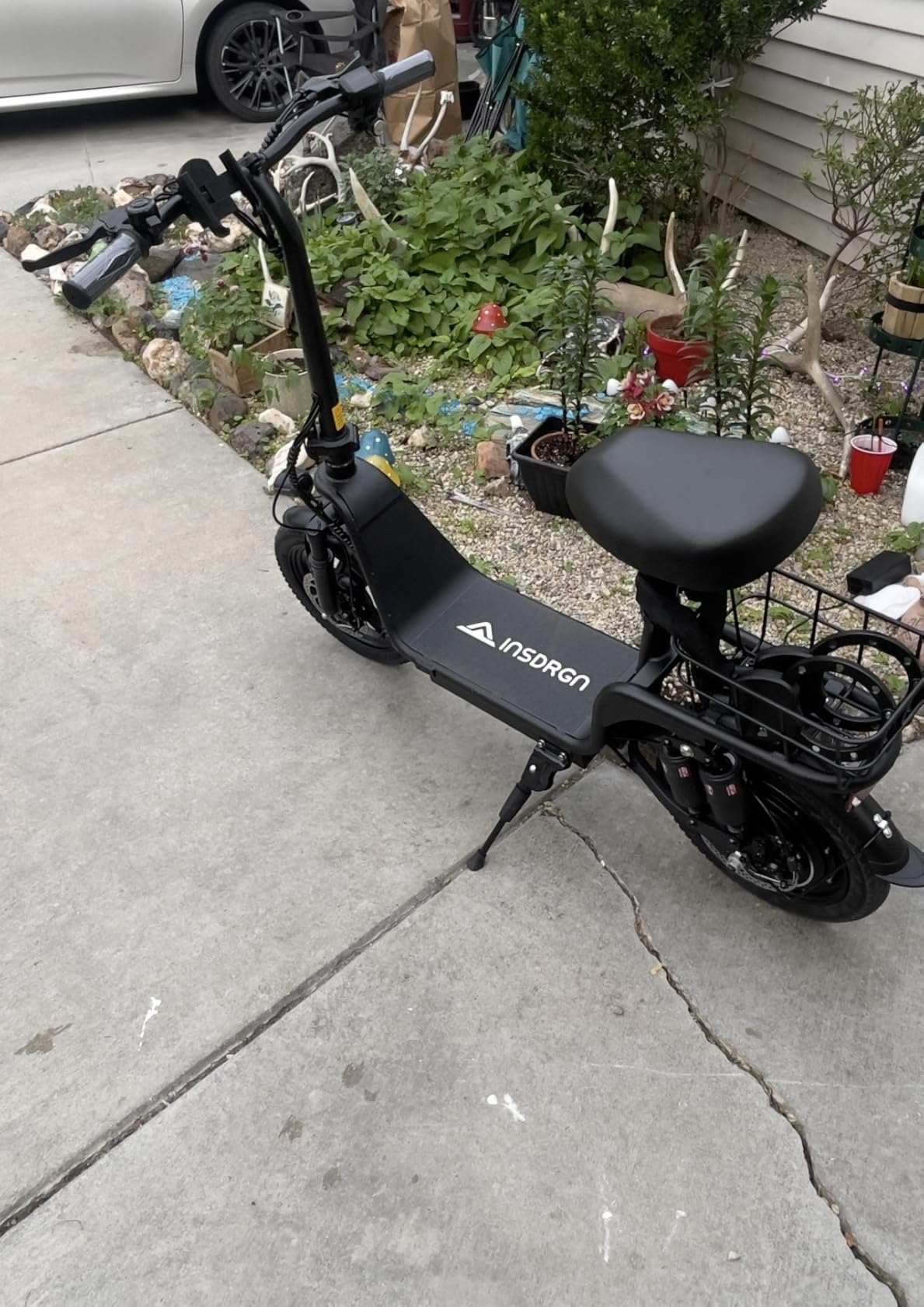Electric Scooter with Seat for Adults, 1000W Peak Power, 35 Mile Long Range, 20MPH, 14
