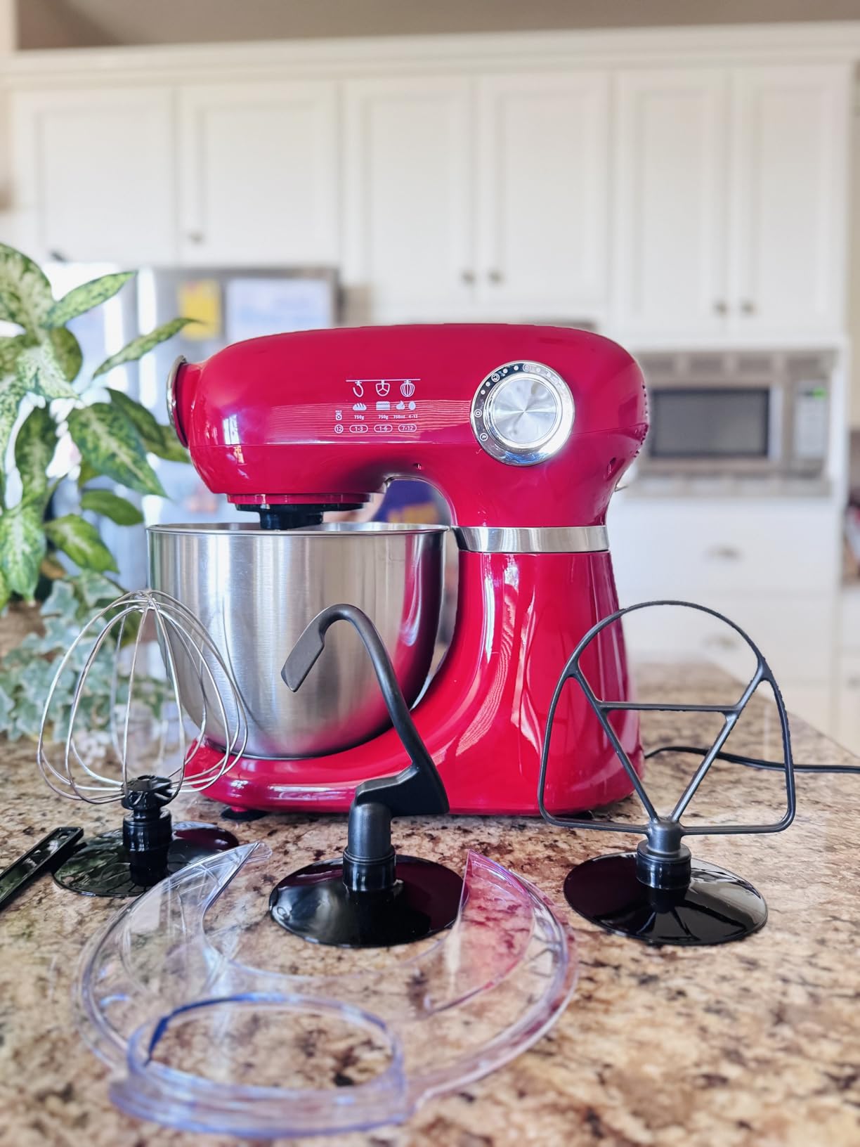 Electactic Stand Mixer With 12 Speed, 5.3 Quart Electric Mixer With Tilt Head, Kitchen Mixer for Daily Use with Egg Whisk, Dough Hook, Flat Beater customer photo 2