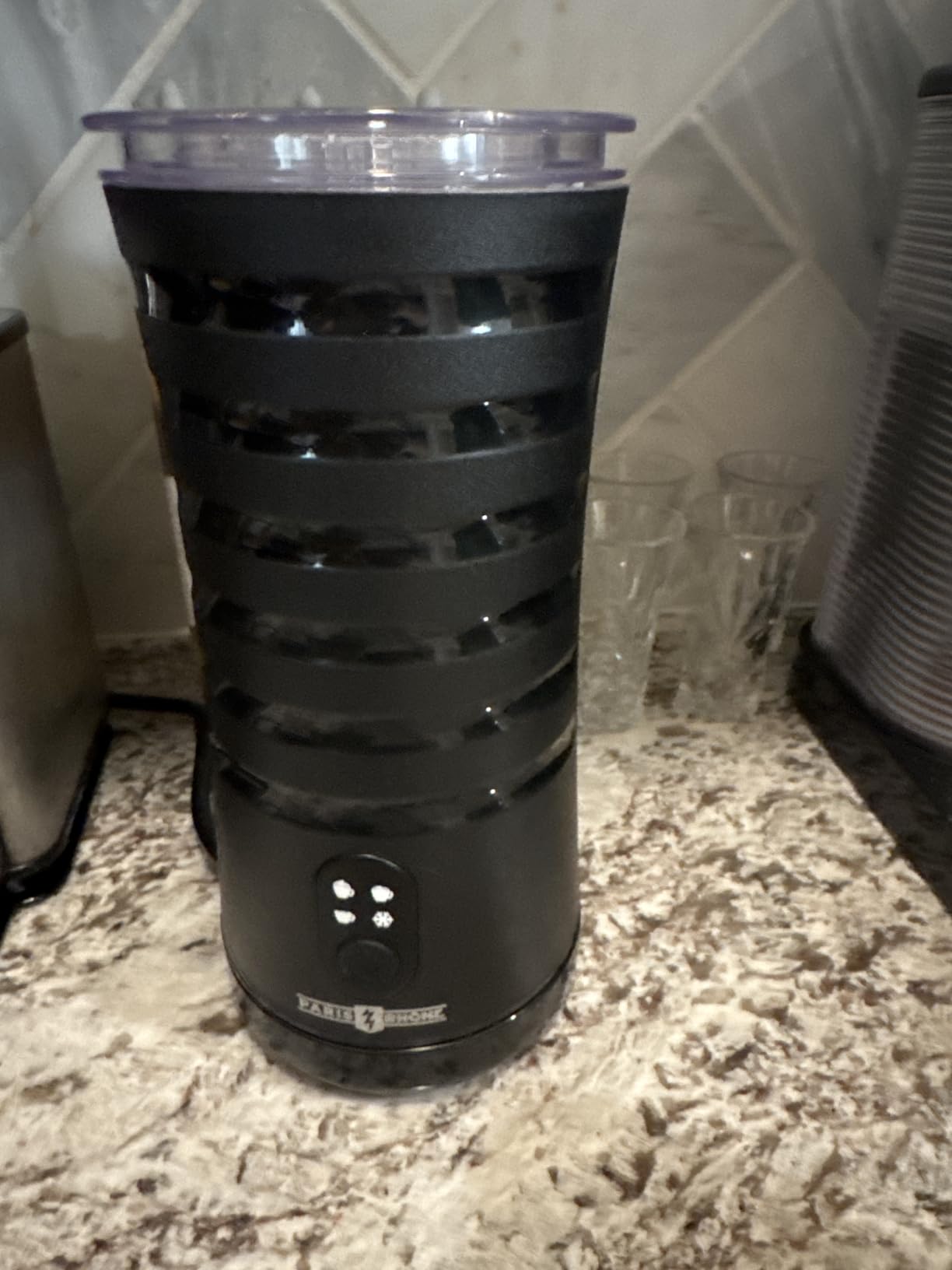 Electric Milk Frother, Paris Rhone 4-in-1 Milk Steamer and Frother, Hot & Cold Foam Milk Warmer with Temperature Control, Auto Shut-Off Frothers for Coffee, Latte, Macchiato, Cappuccino customer photo 2