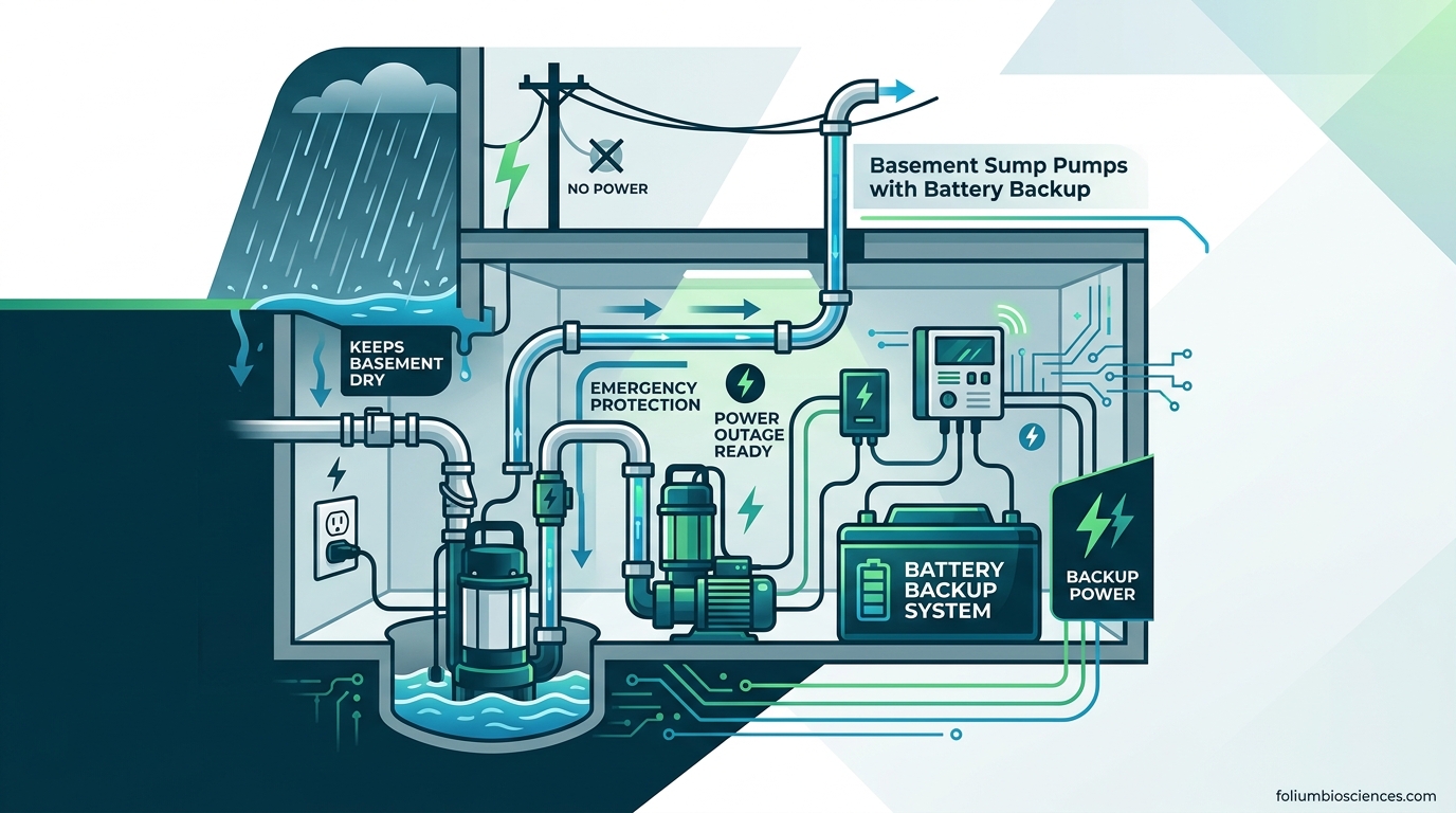 Basement Sump Pumps with Battery Backup