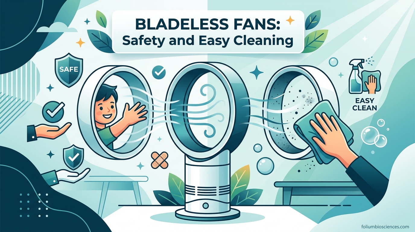 Bladeless Fans for Safety and Easy Cleaning