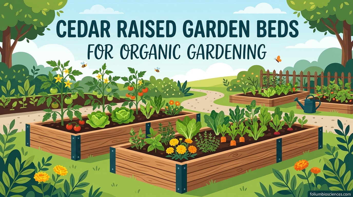 Cedar Raised Garden Beds for Organic Gardening