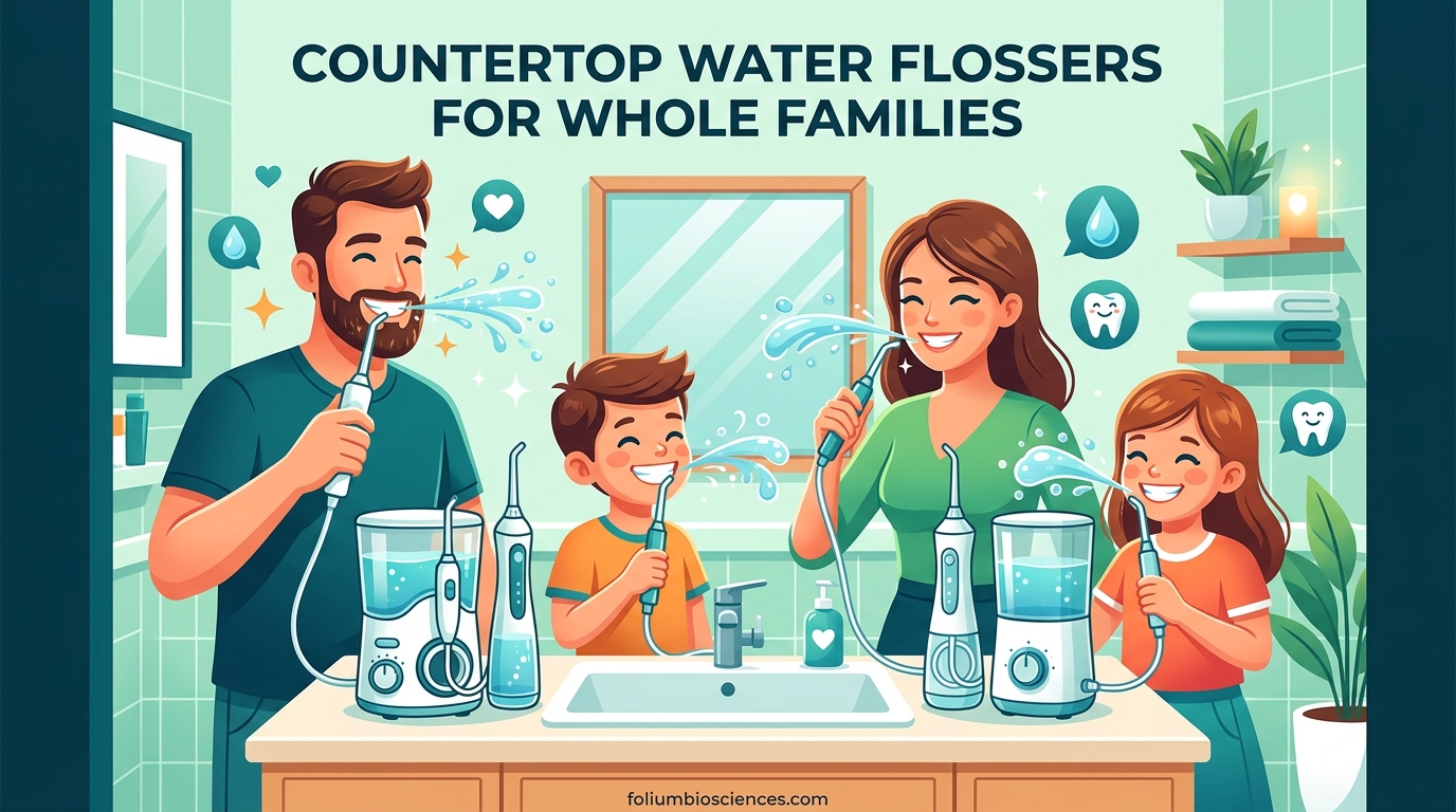 Countertop Water Flossers for Whole Families