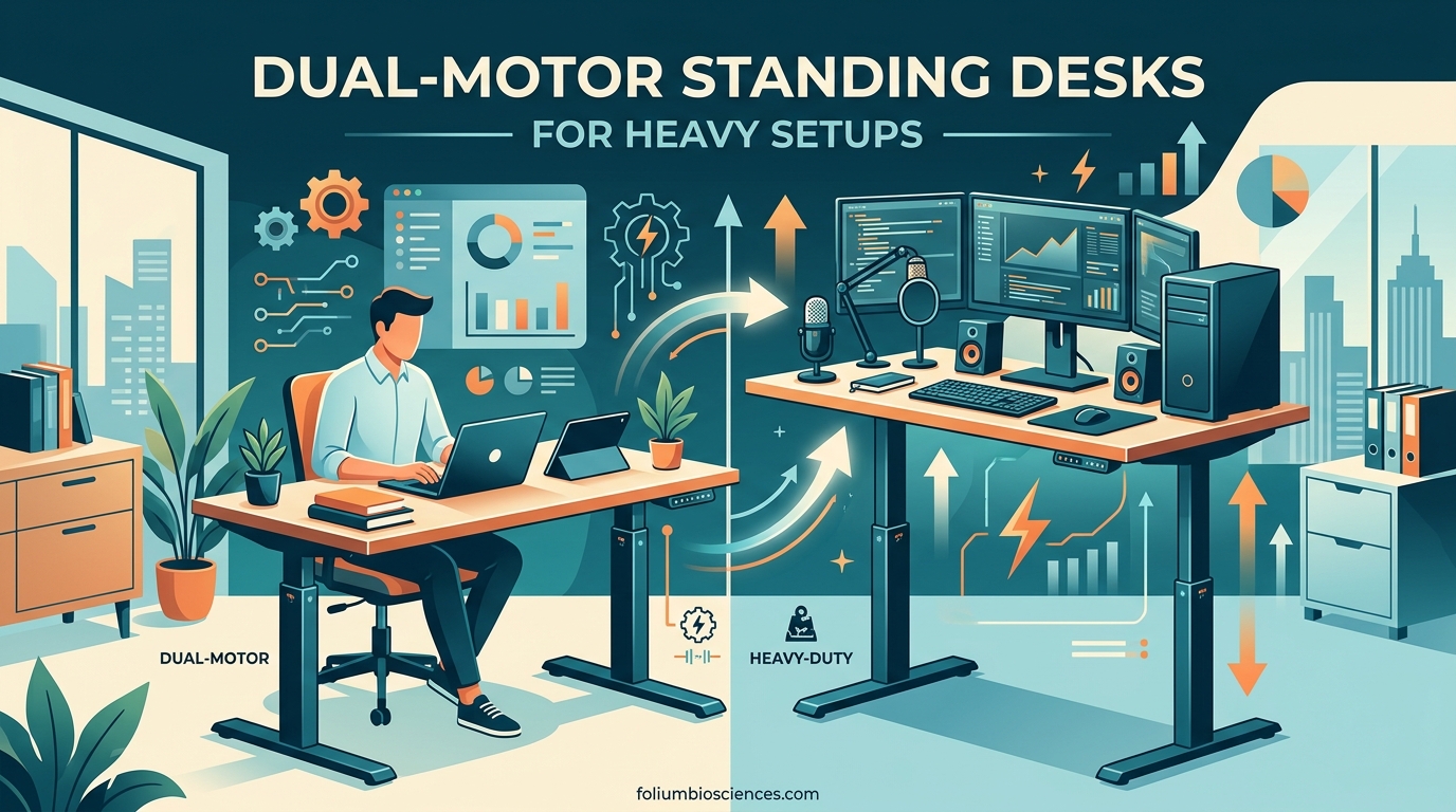 Dual-Motor Standing Desks for Heavy Setups