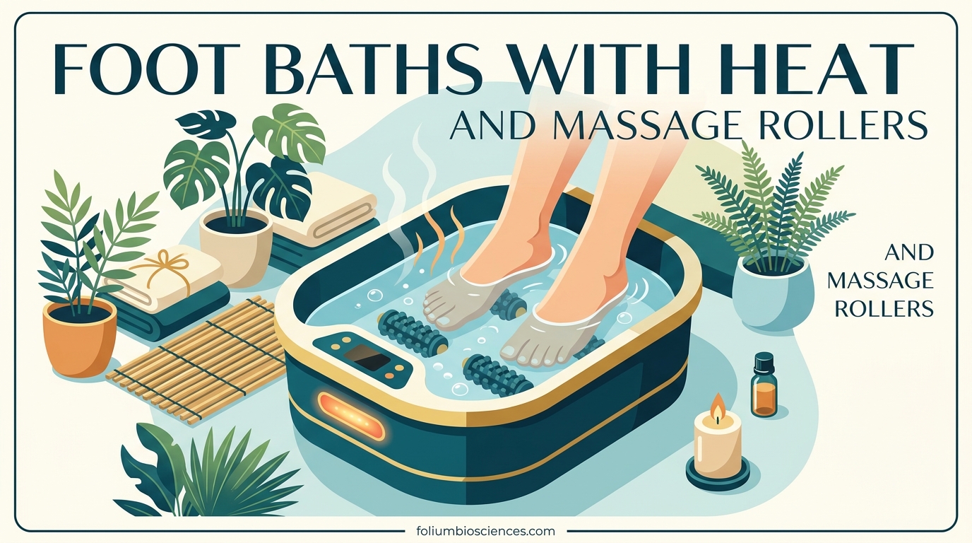 Foot Baths with Heat and Massage Rollers