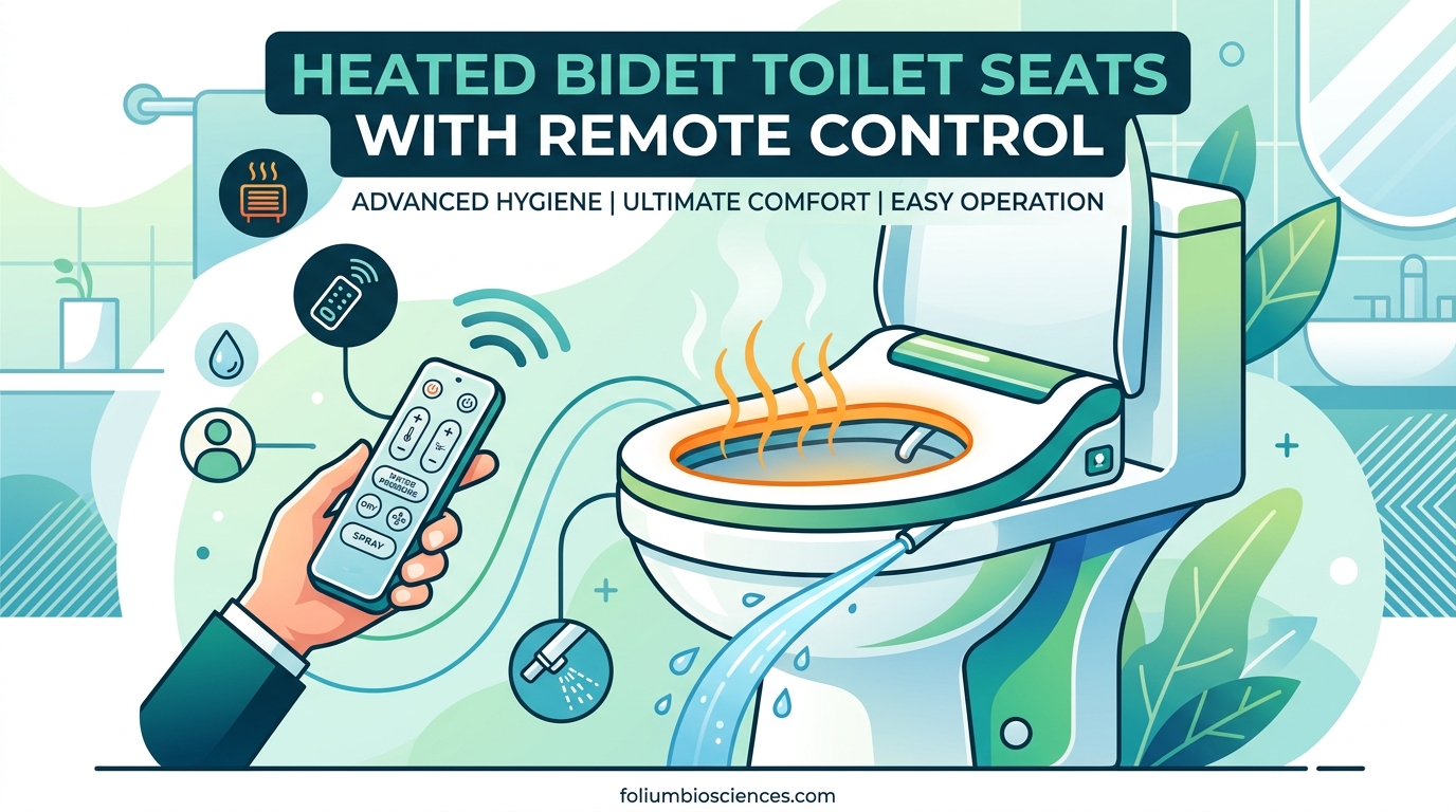 Heated Bidet Toilet Seats with Remote Control
