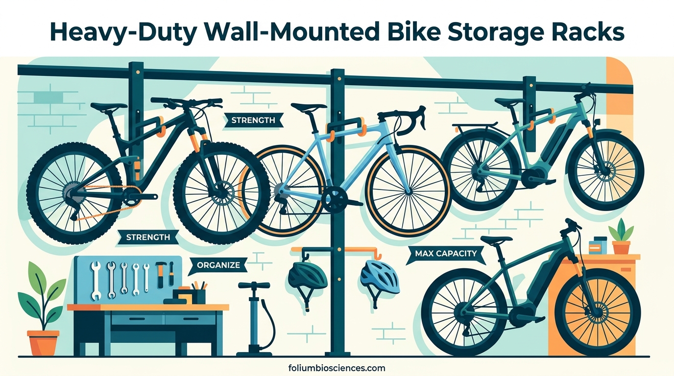 Heavy-Duty Wall-Mounted Bike Storage Racks
