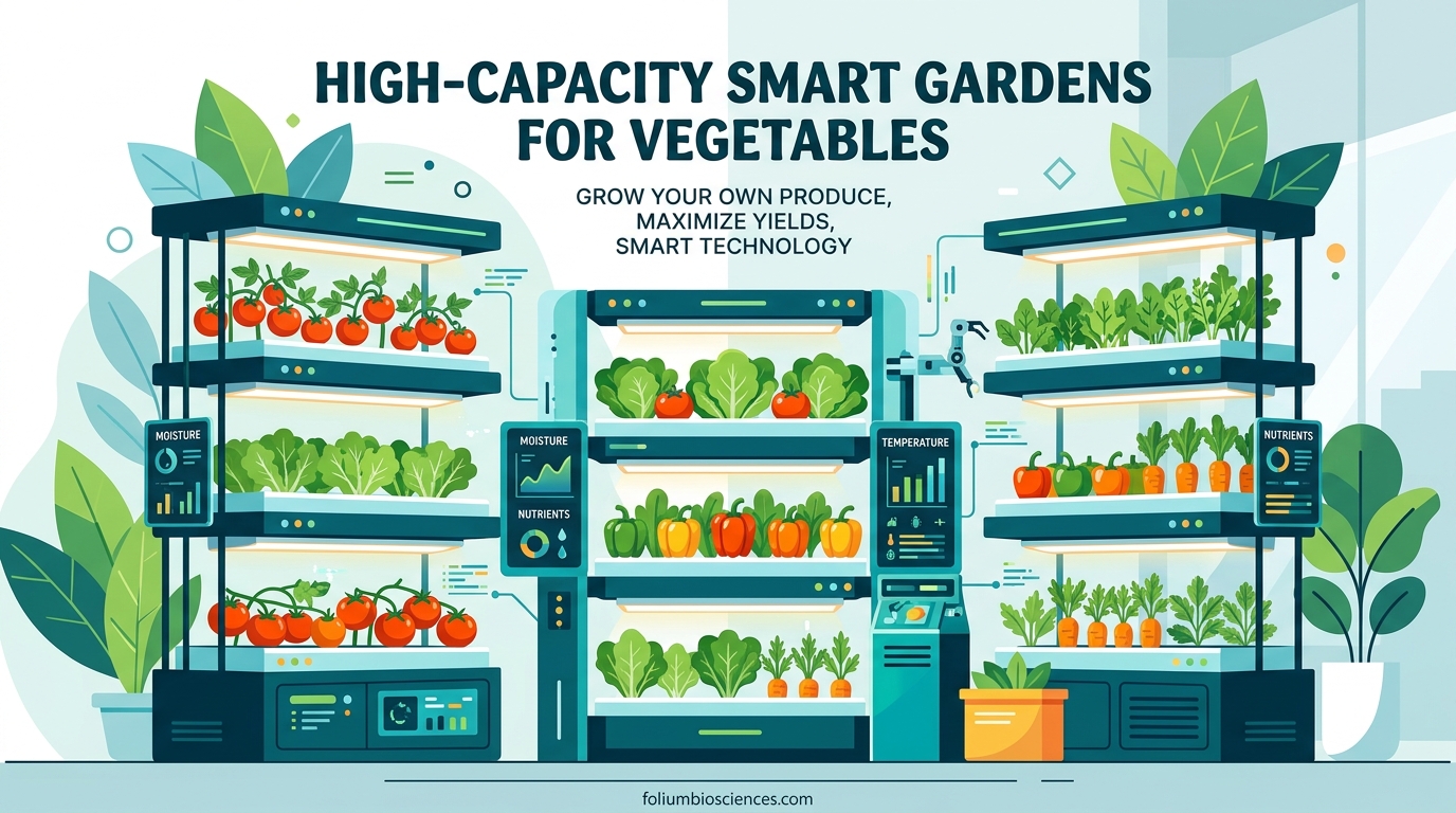 High-Capacity Smart Gardens for Vegetables