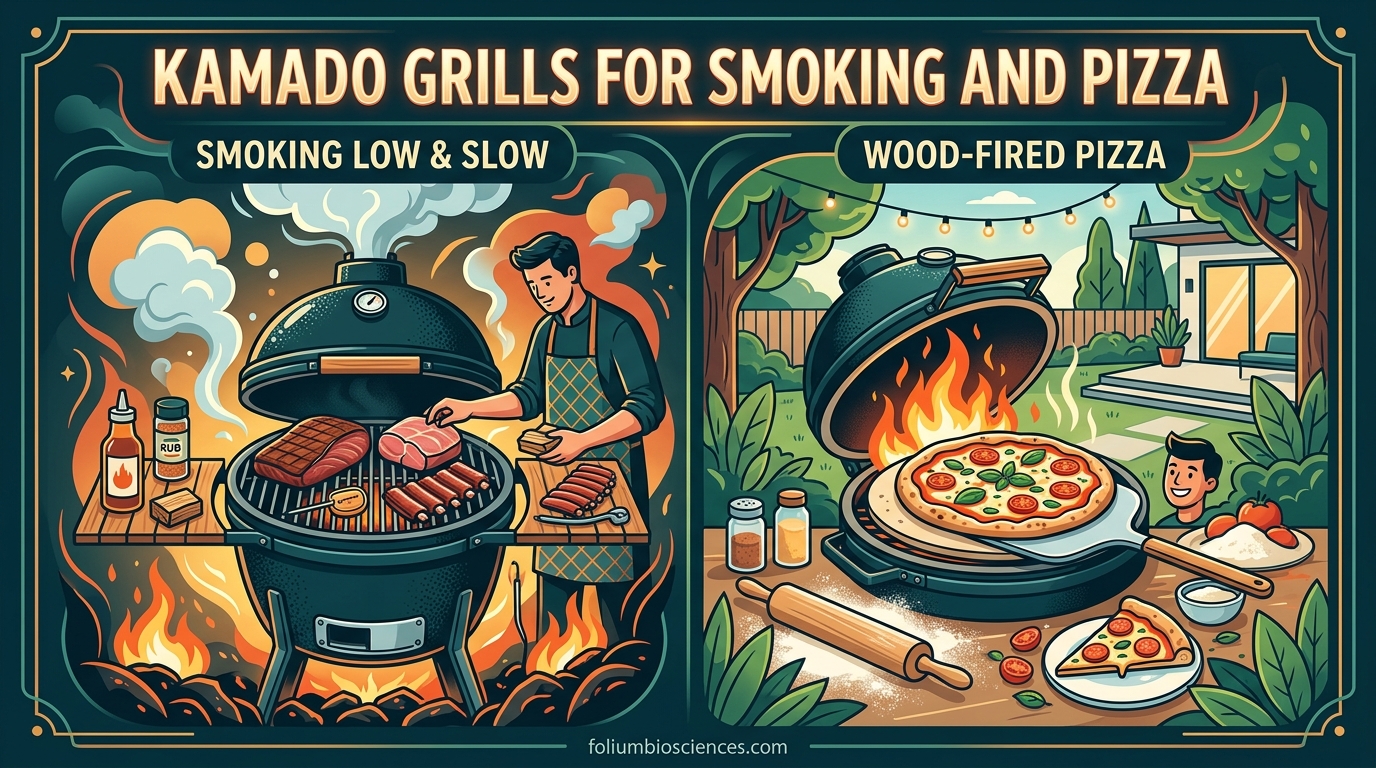 Kamado Grills for Smoking and Pizza
