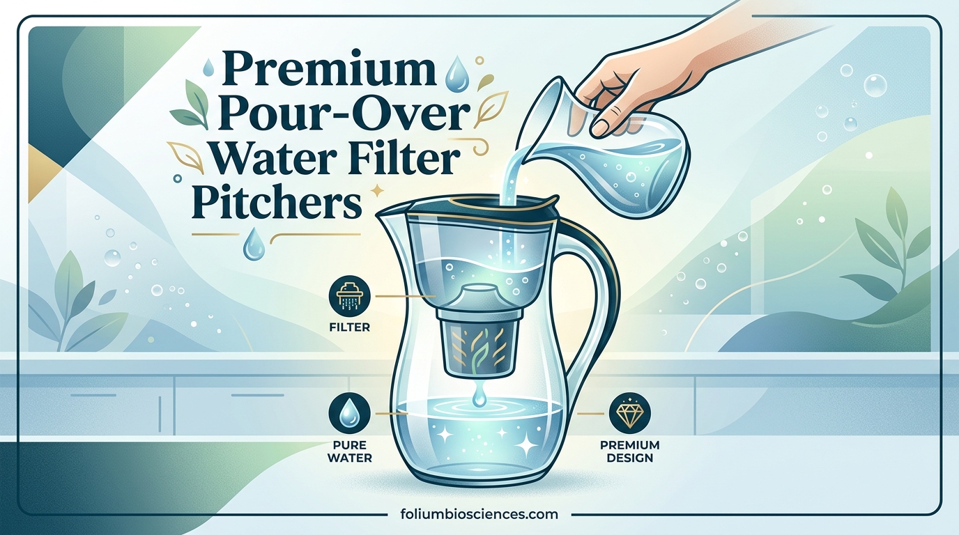 Premium Pour-Over Water Filter Pitchers