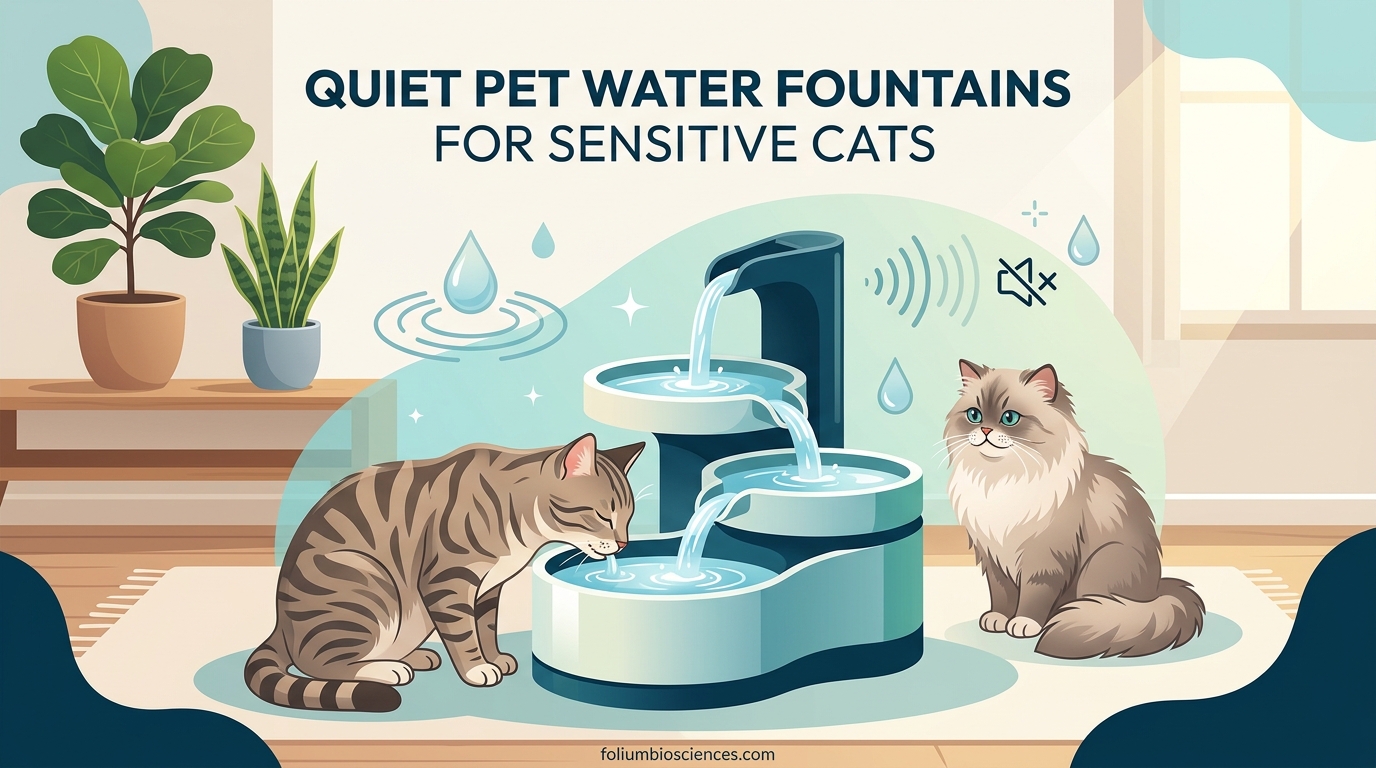 Quiet Pet Water Fountains for Sensitive Cats